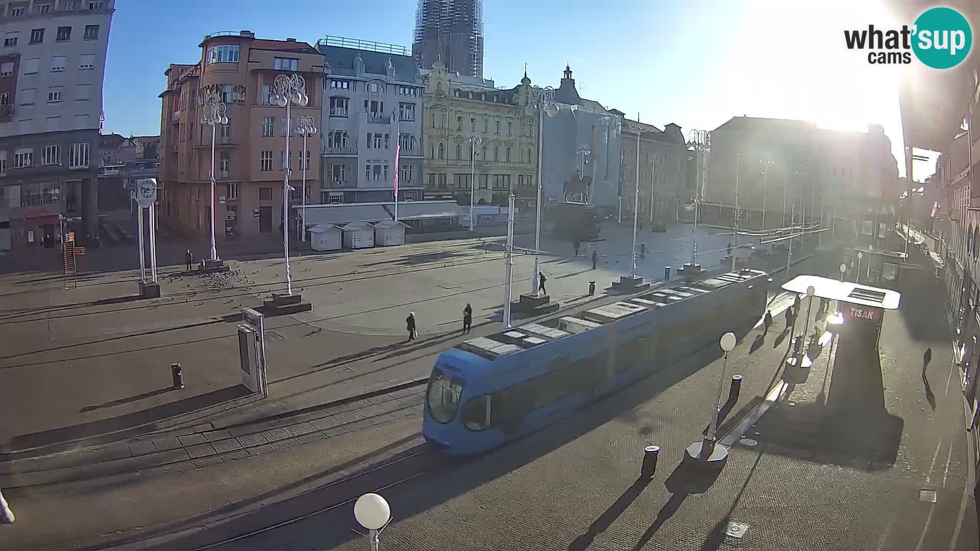 Zagreb webcam Ban Jelacica Platz | Kroatien
