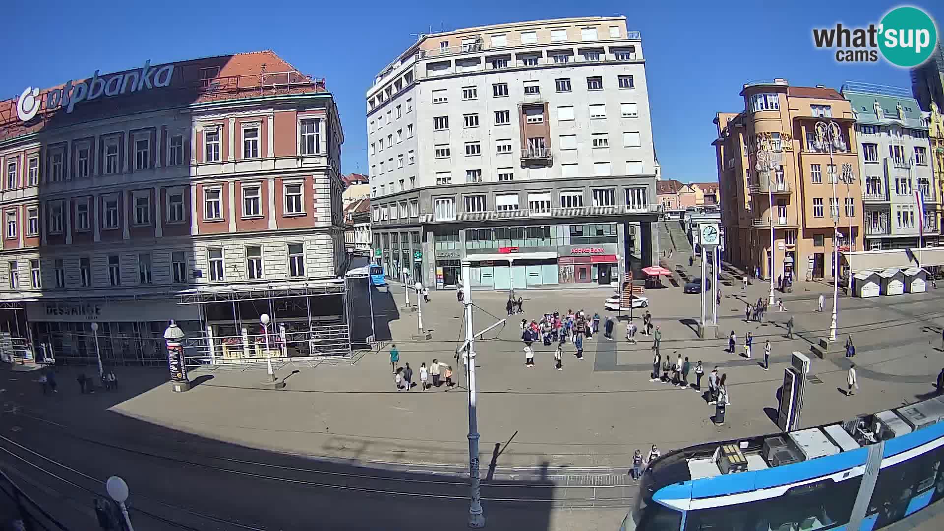 Webcam Zagabria Ban Jelacic piazza | Croazia