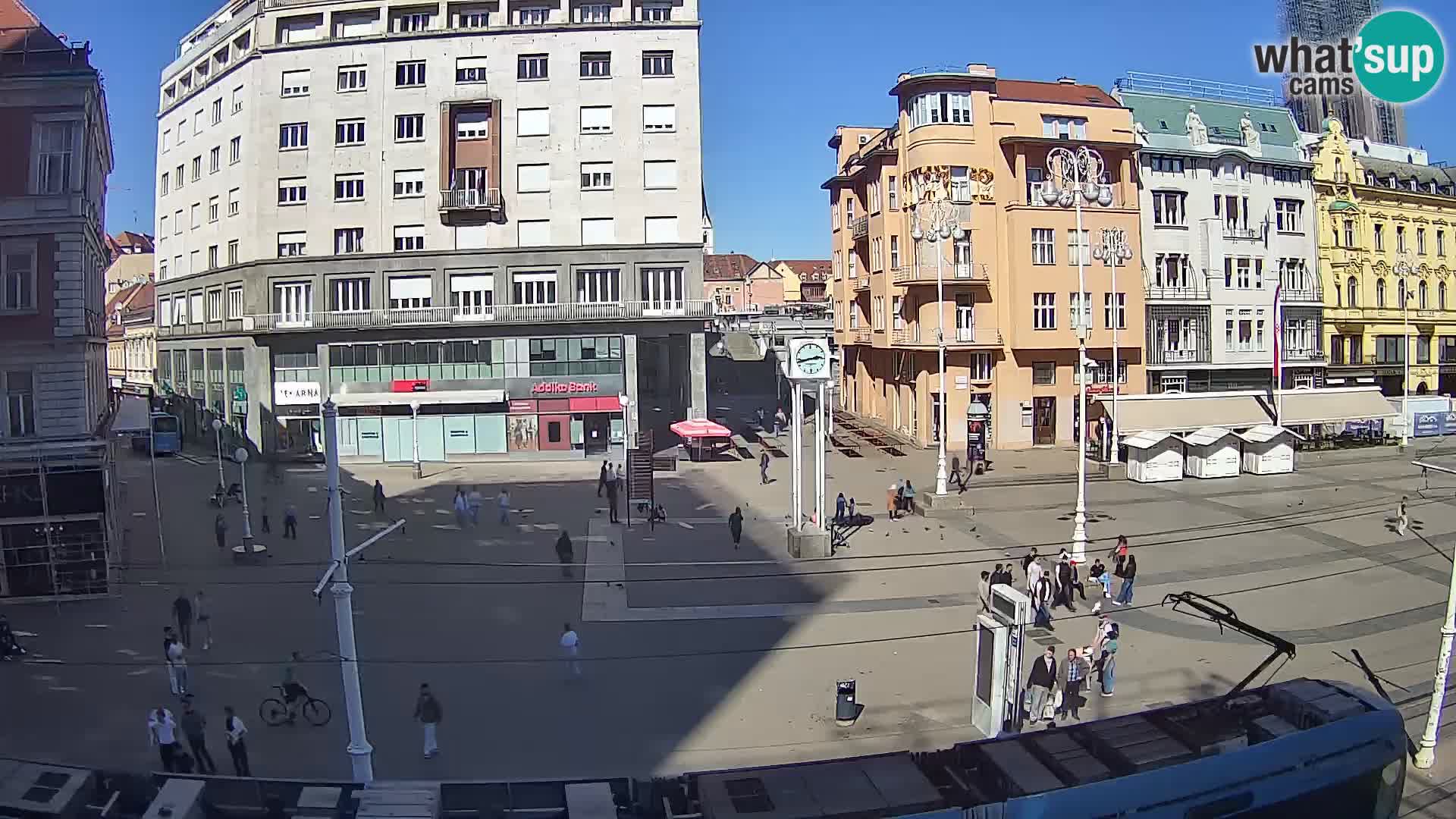 Zagreb webcam Ban Jelacica Platz | Kroatien