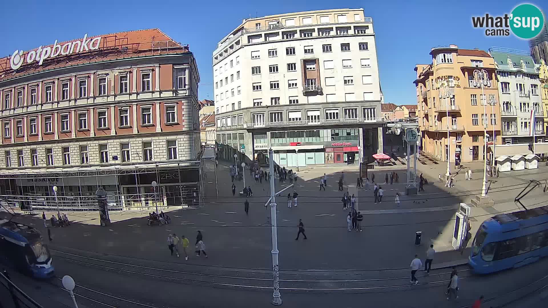 Webcam Zagabria Ban Jelacic piazza | Croazia