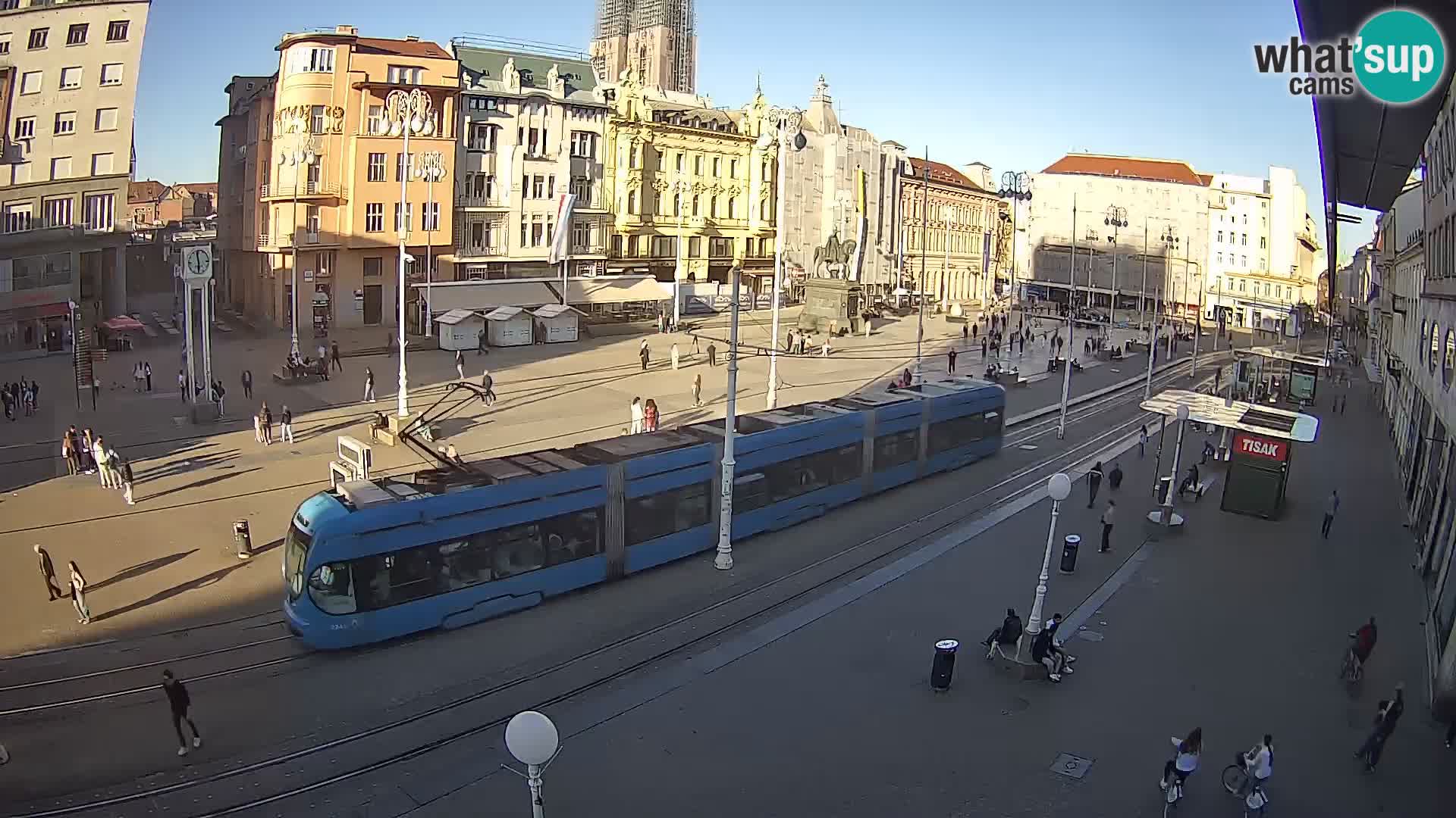 Webcam Zagabria Ban Jelacic piazza | Croazia