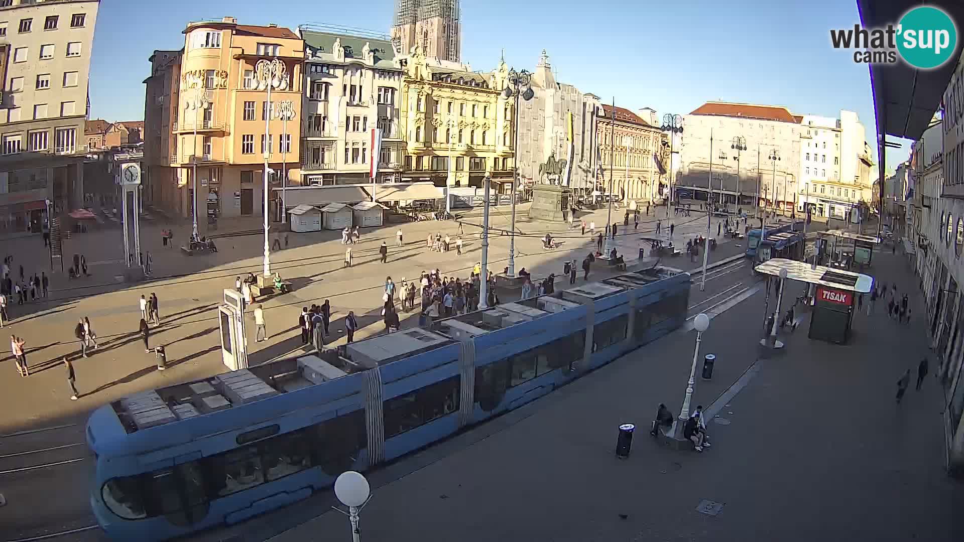 Webcam Zagabria Ban Jelacic piazza | Croazia