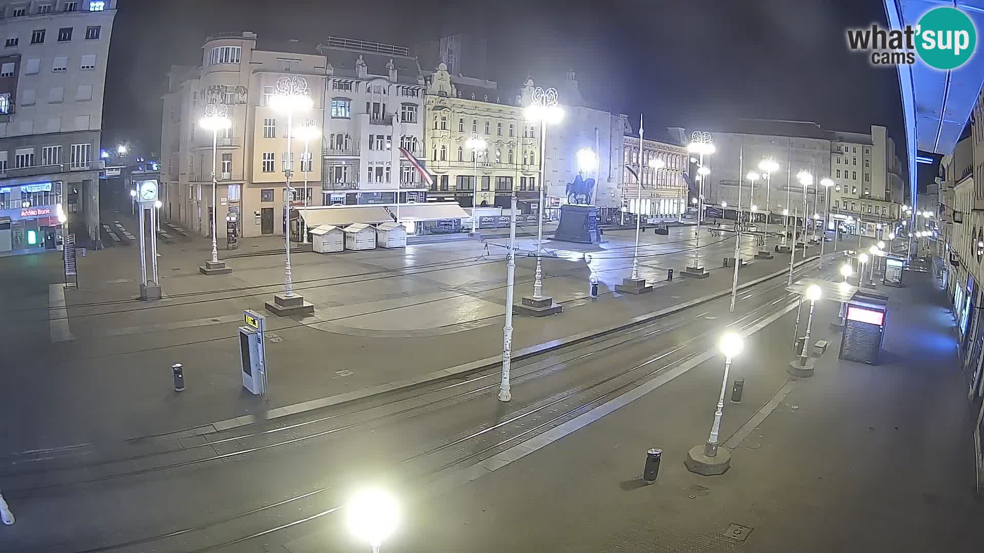 Zagreb webcam Ban Jelacica Platz | Kroatien