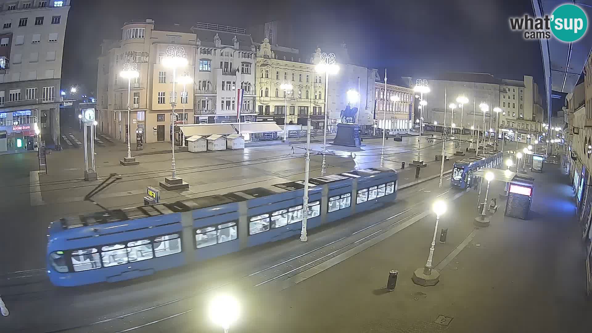 Zagreb webcam Ban Jelacica Platz | Kroatien