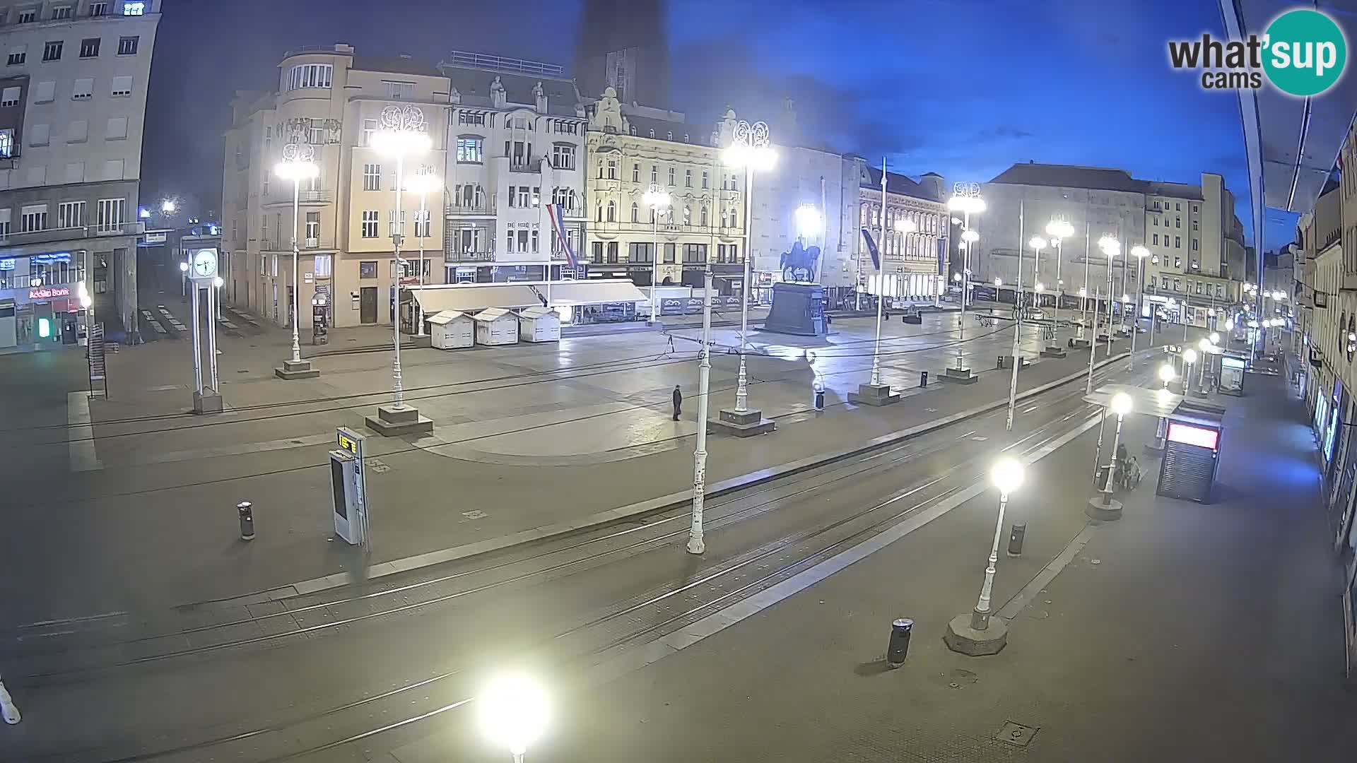 Zagreb webcam Ban Jelacica Platz | Kroatien