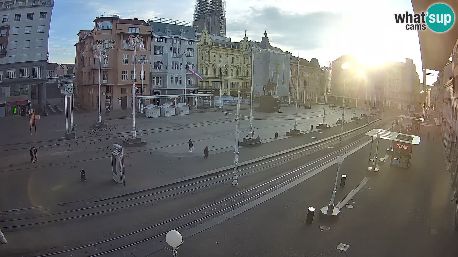 Live Cam Zagreb Ban Jelačić place | Croatie