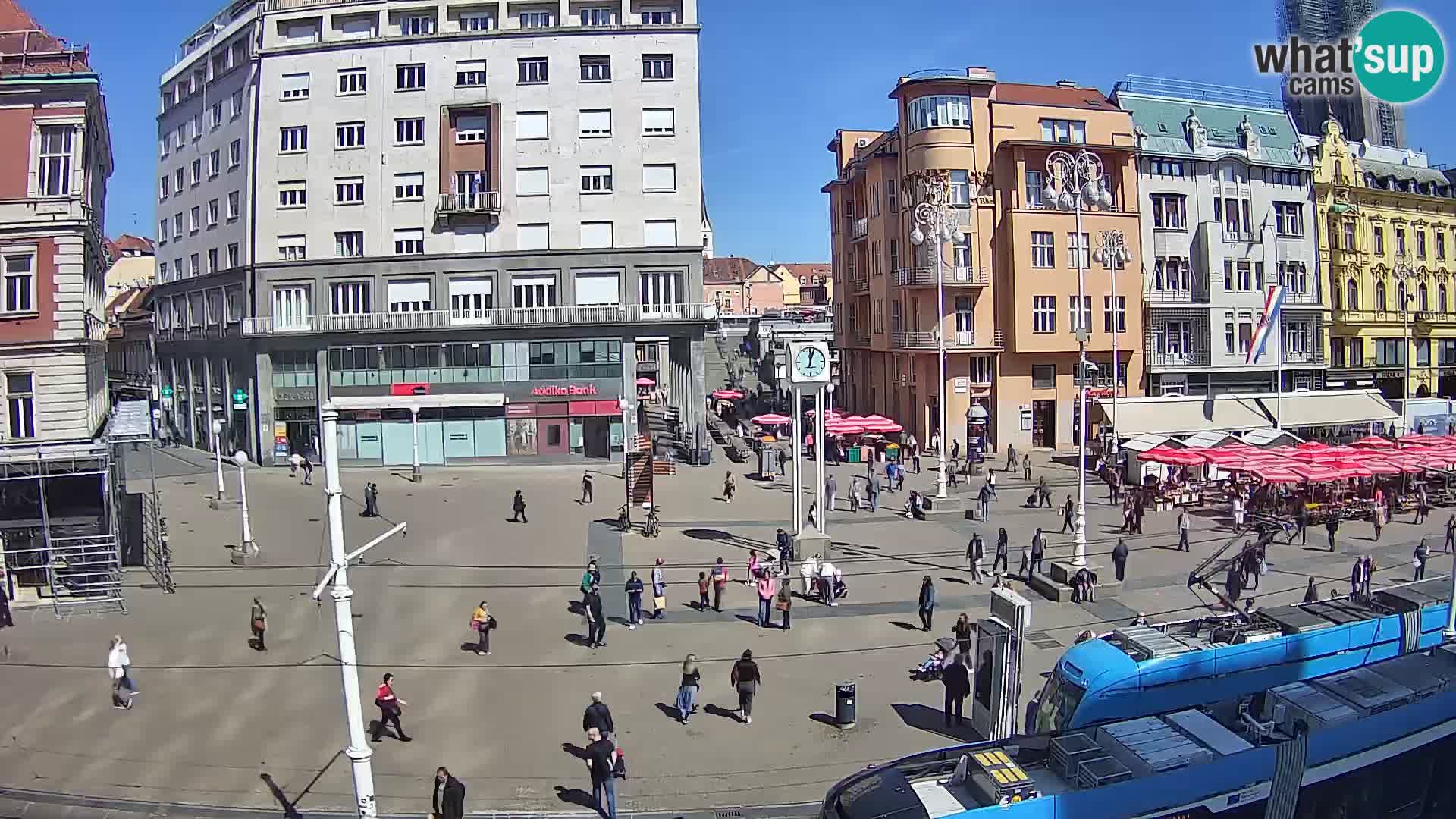 Webcam Zagabria Ban Jelacic piazza | Croazia