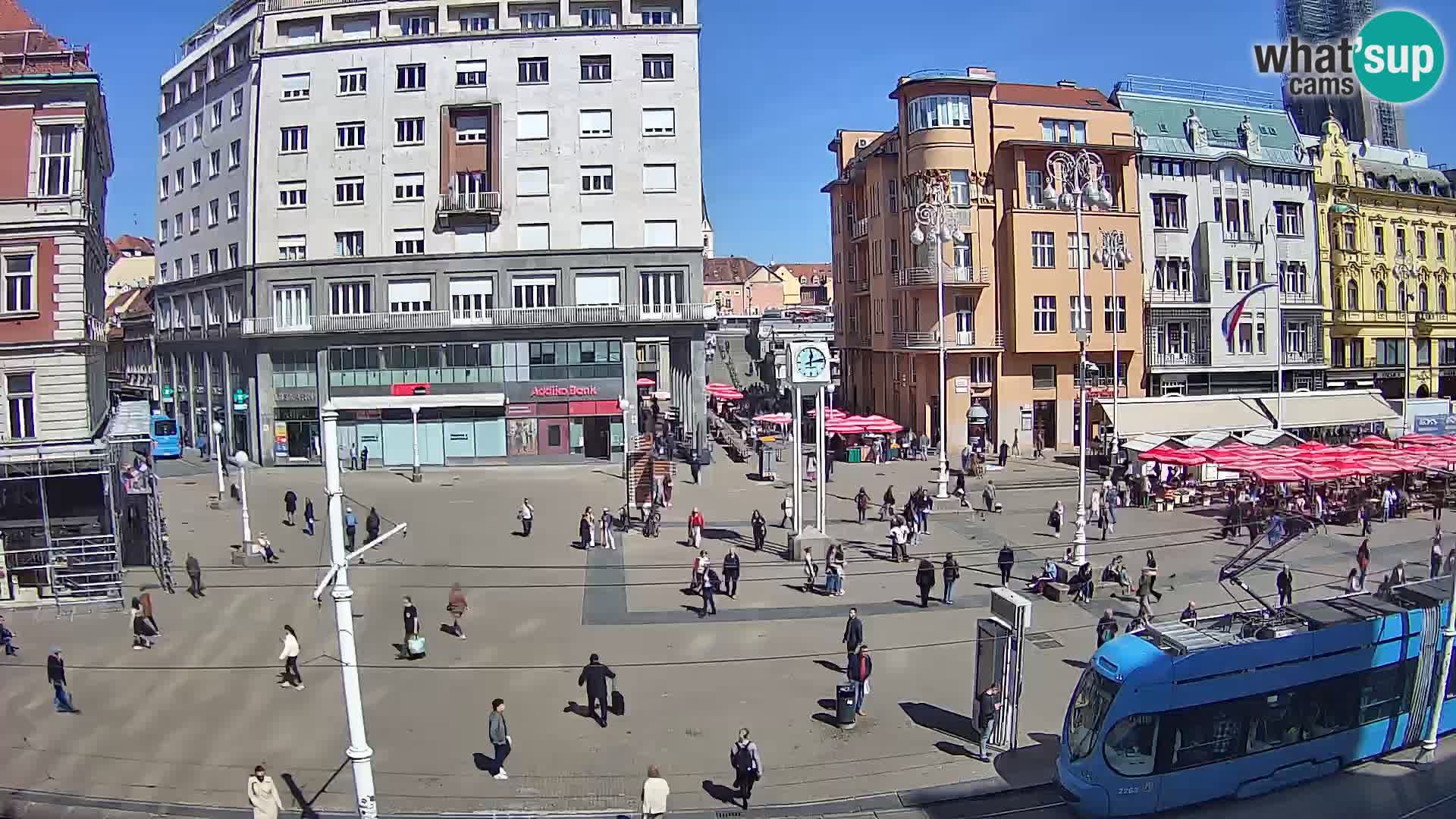 Webcam Zagabria Ban Jelacic piazza | Croazia