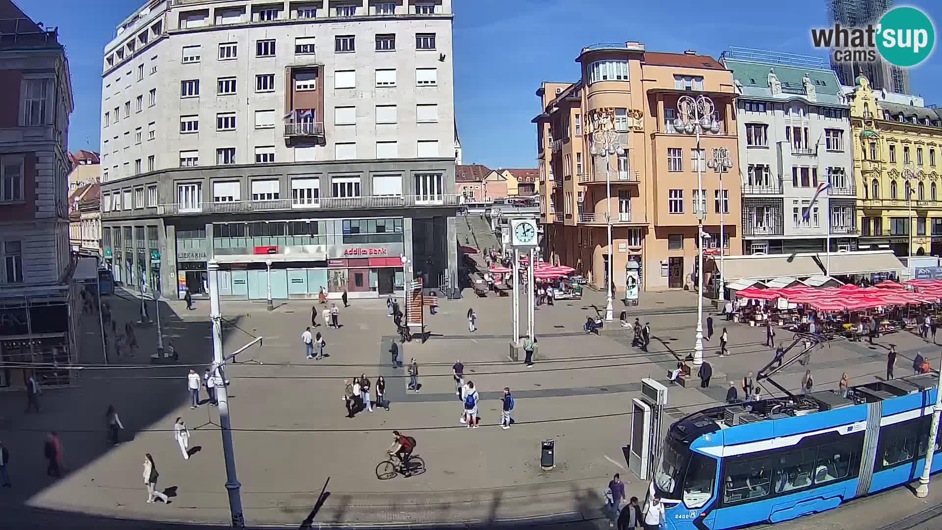 Webcam Zagabria Ban Jelacic piazza | Croazia