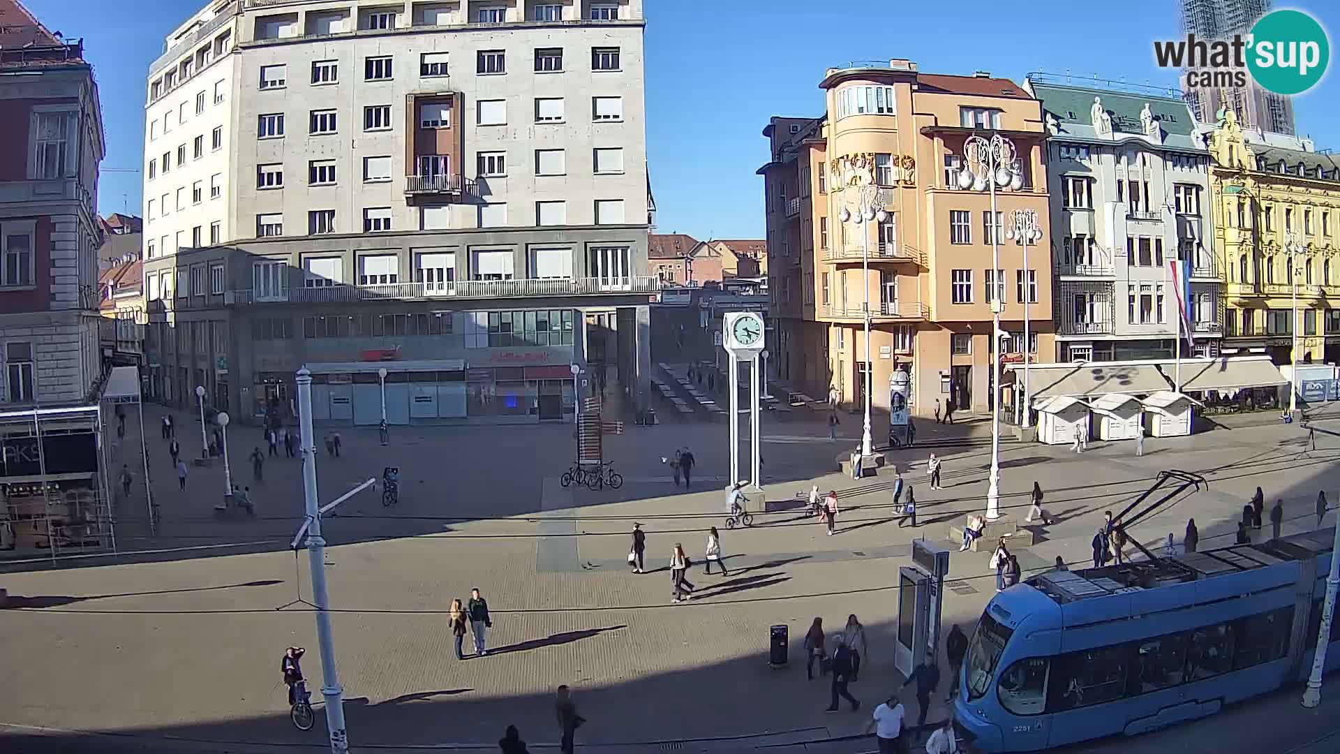 Webcam Zagabria Ban Jelacic piazza | Croazia