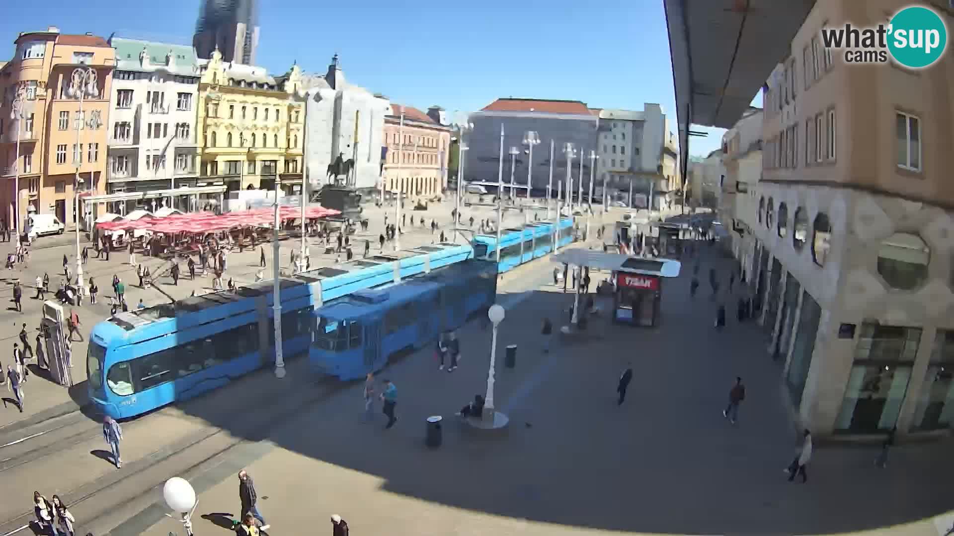 Live Cam Zagreb Ban Jelačić place | Croatie
