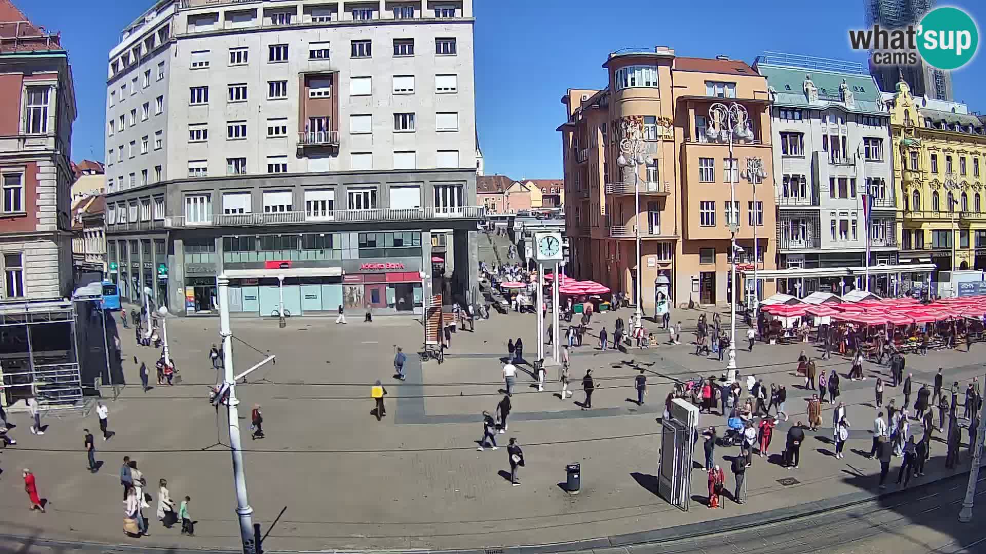 Spletna kamera Zagreb Ban Jelačić