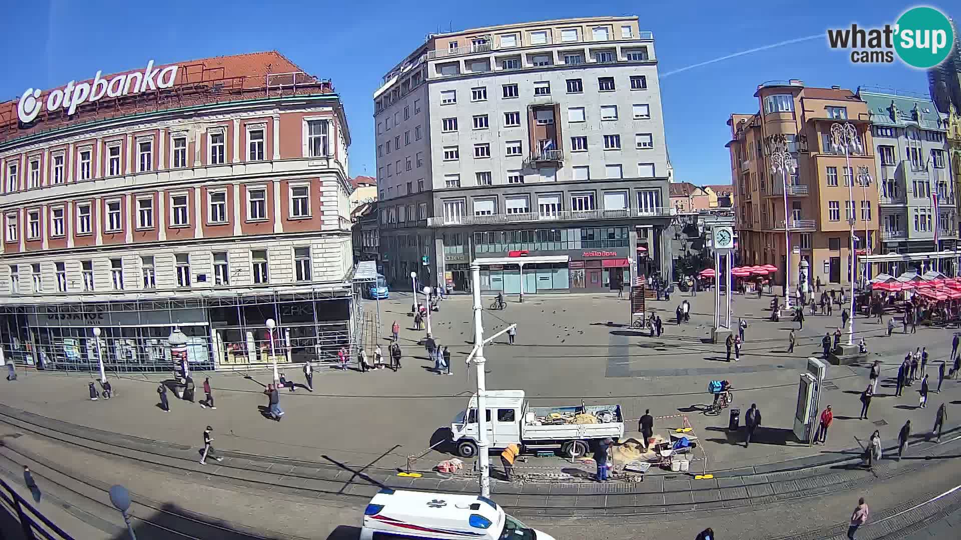 Webcam Zagreb Bana Jelačića square | Croatia