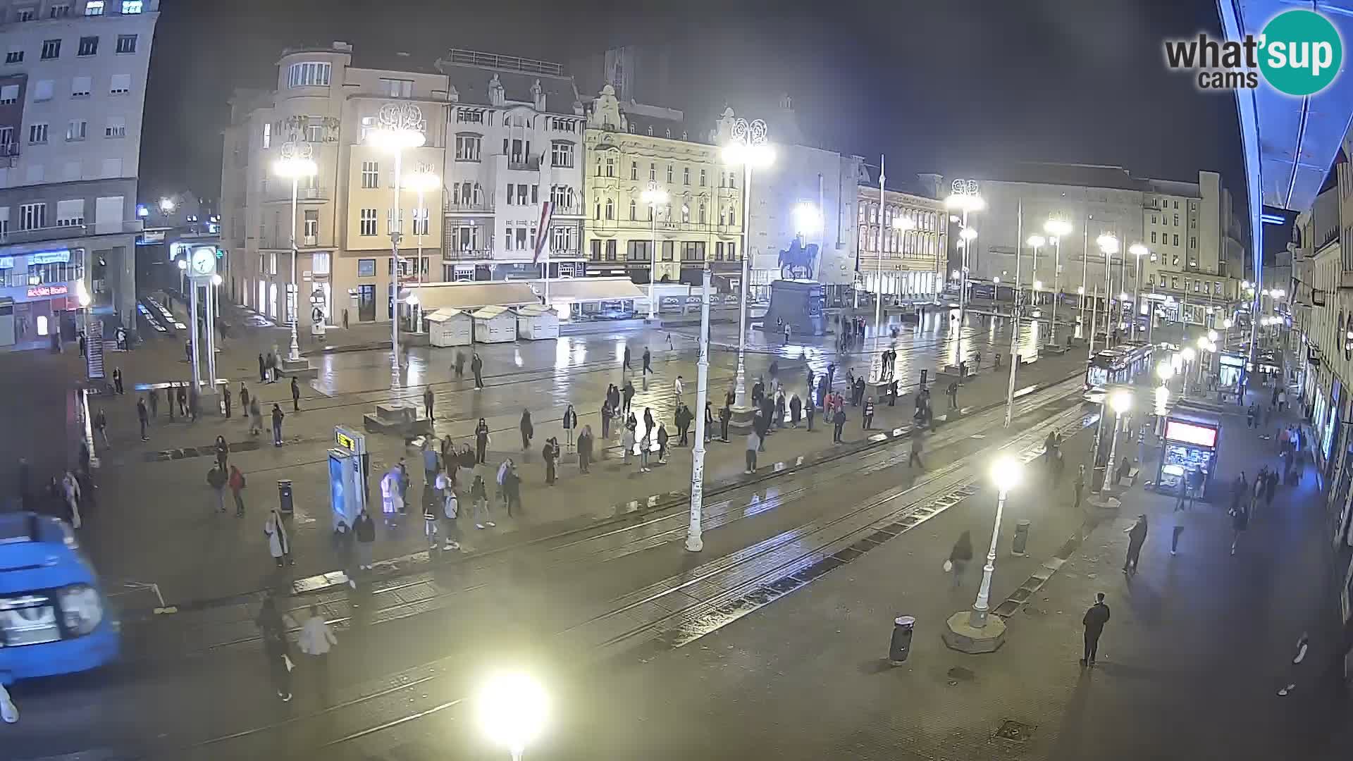 Zagreb webcam Ban Jelacica Platz | Kroatien