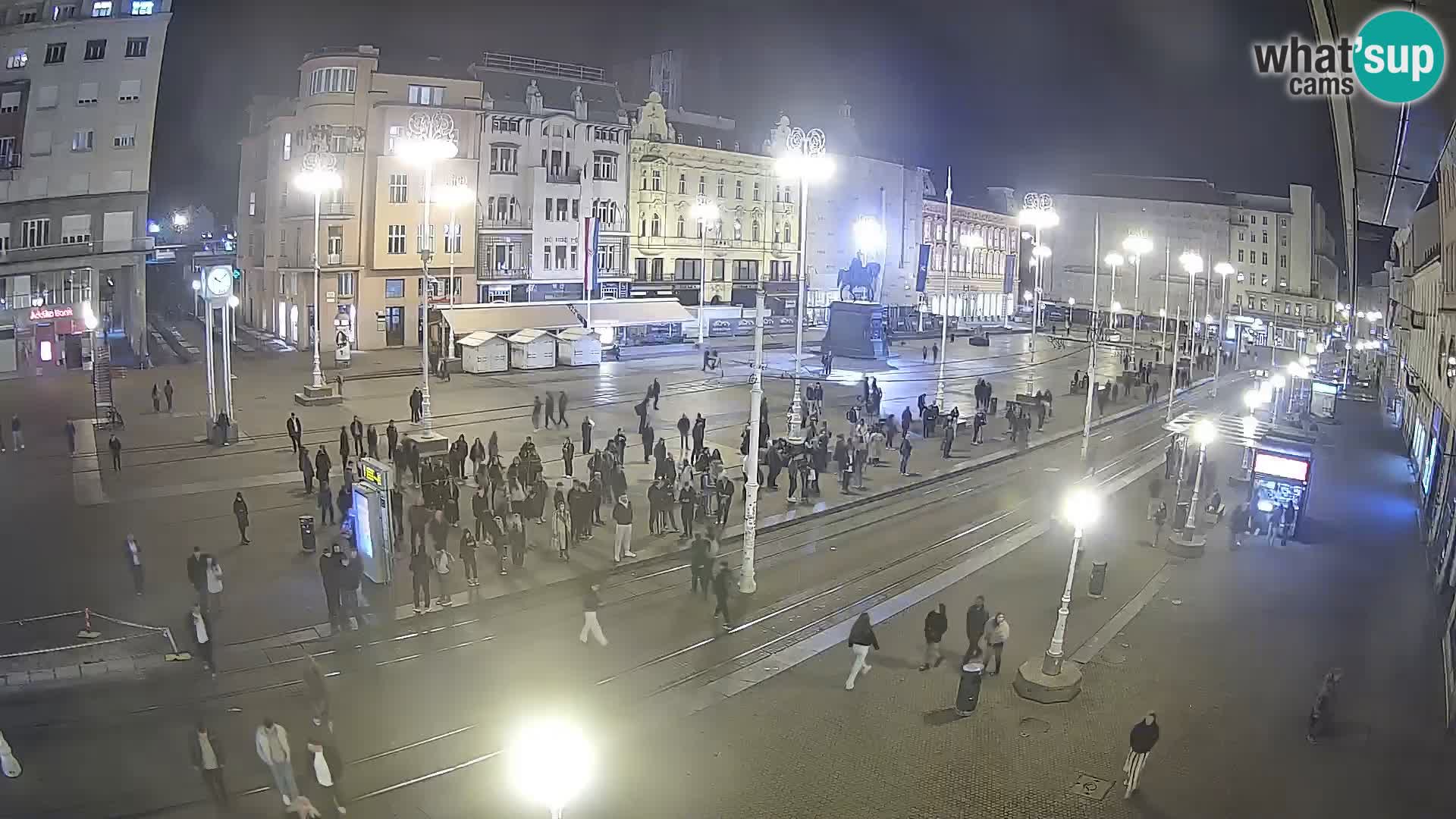 Zagreb webcam Ban Jelacica Platz | Kroatien