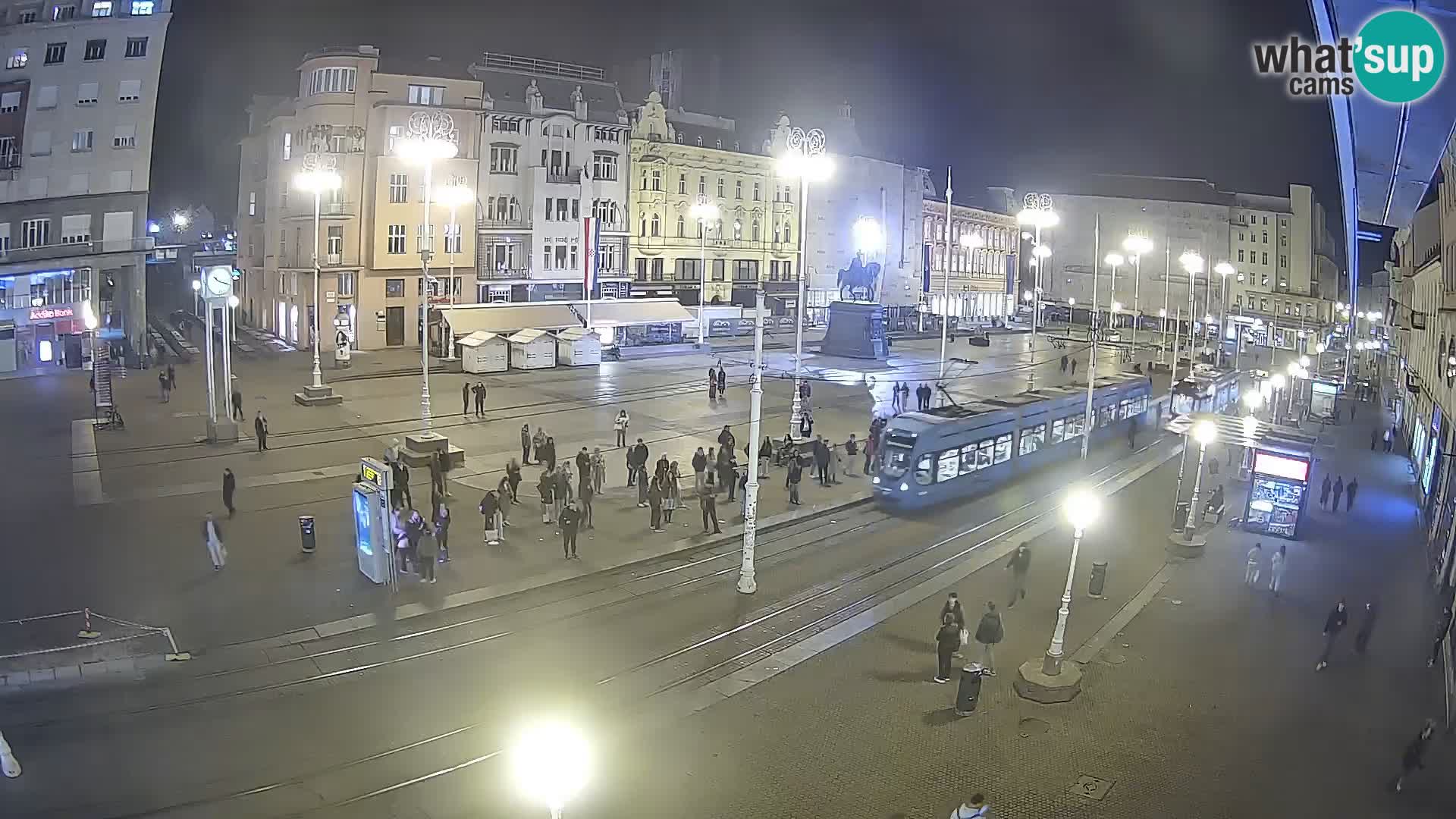Zagreb webcam Ban Jelacica Platz | Kroatien