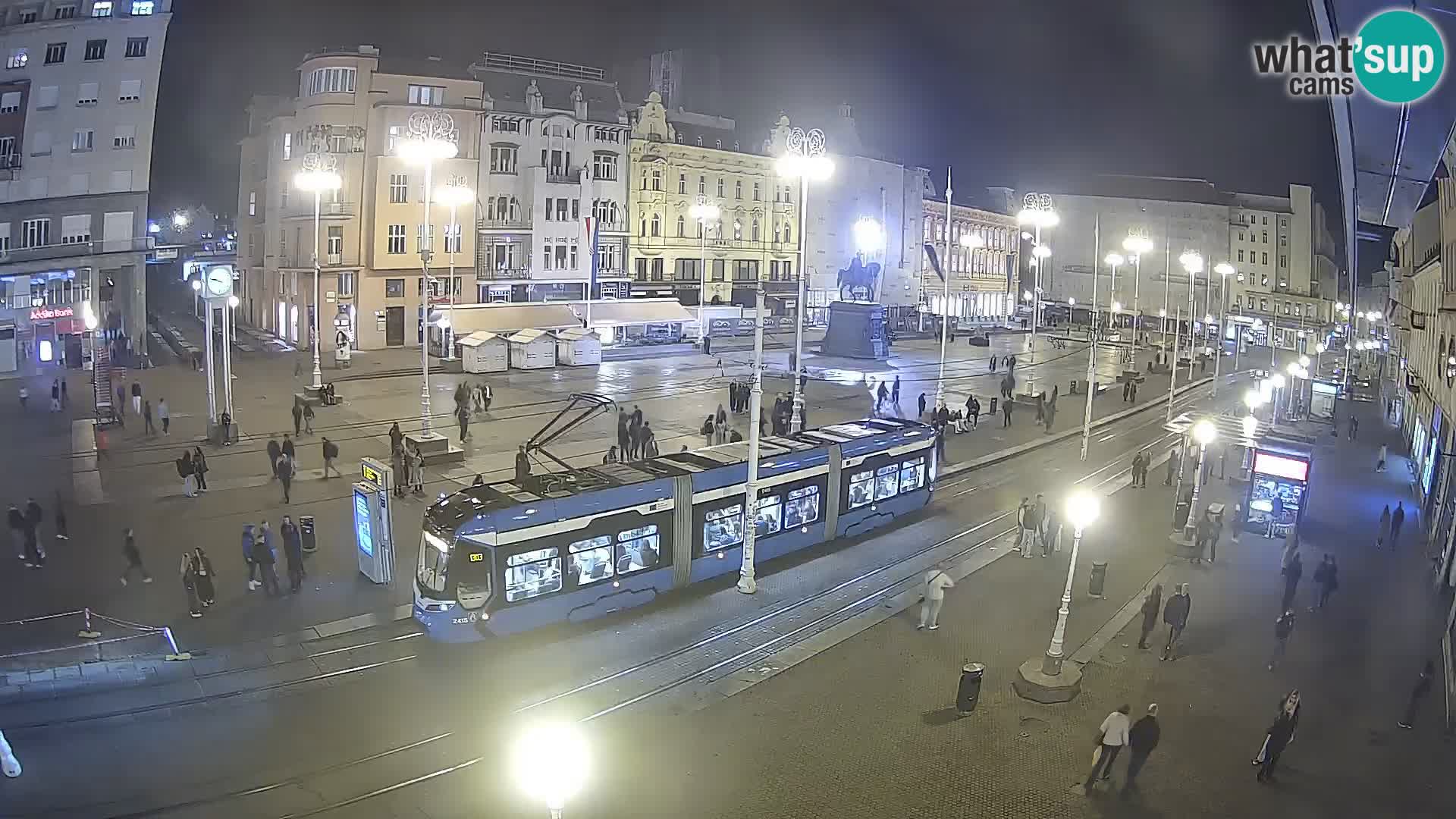 Zagreb webcam Ban Jelacica Platz | Kroatien