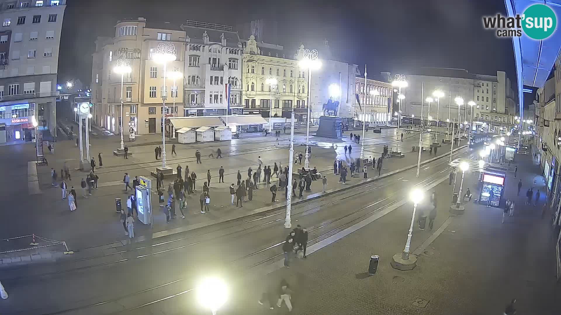 Zagreb webcam Ban Jelacica Platz | Kroatien