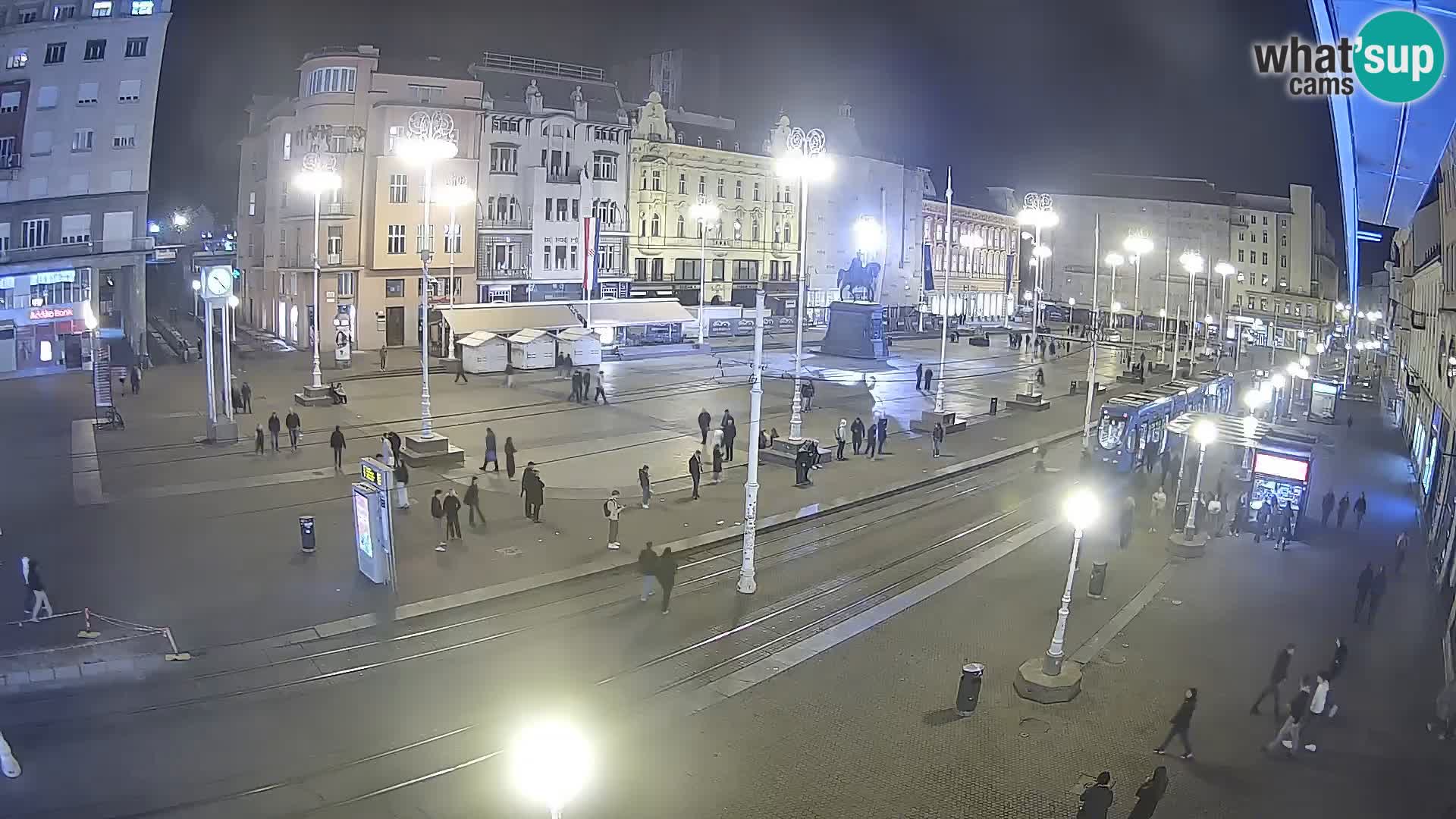 Zagreb webcam Ban Jelacica Platz | Kroatien