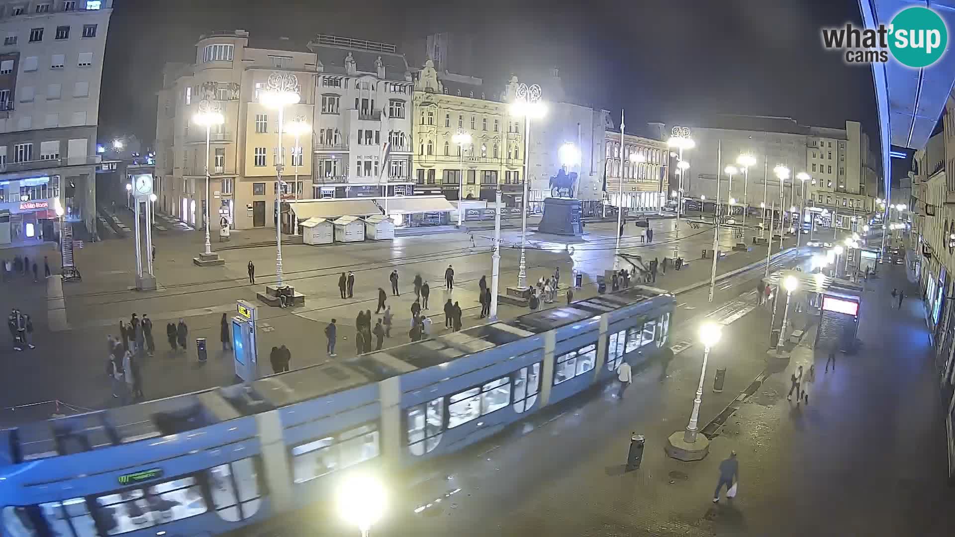 Zagreb webcam Ban Jelacica Platz | Kroatien