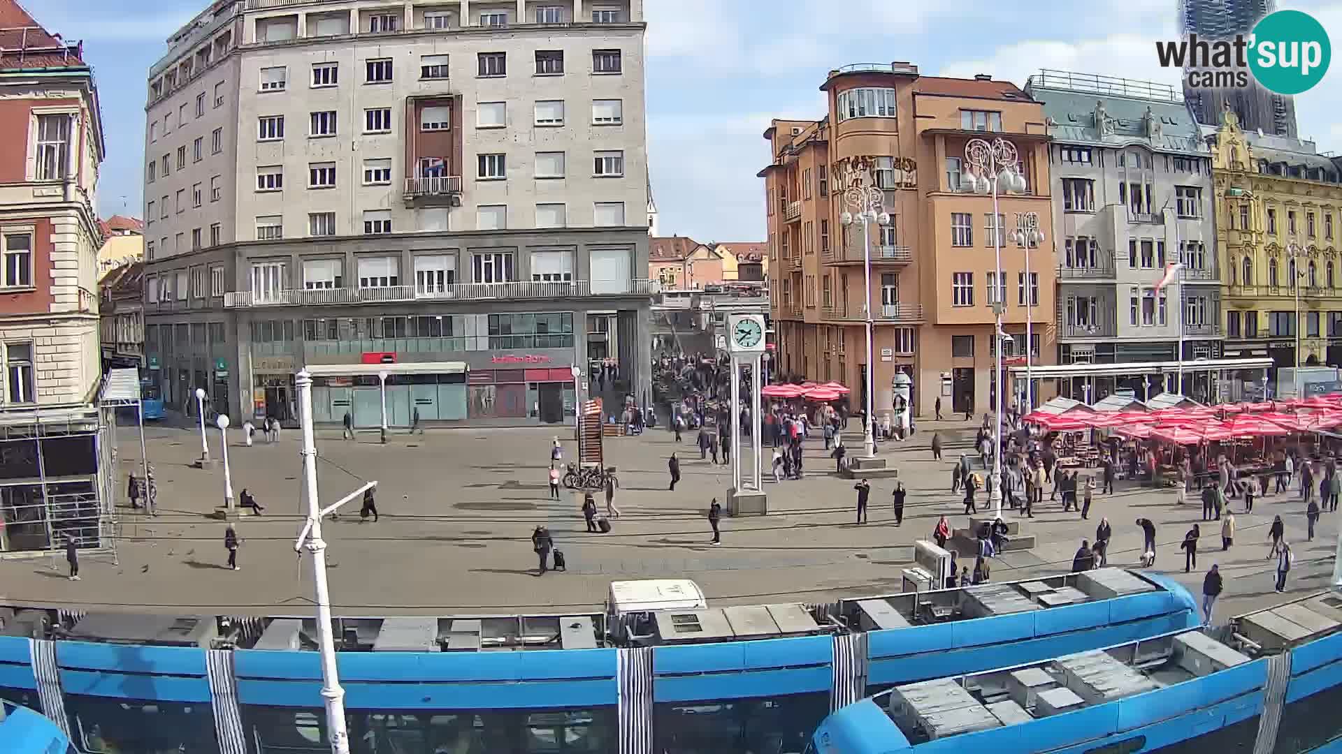 Live Cam Zagreb Ban Jelačić place | Croatie