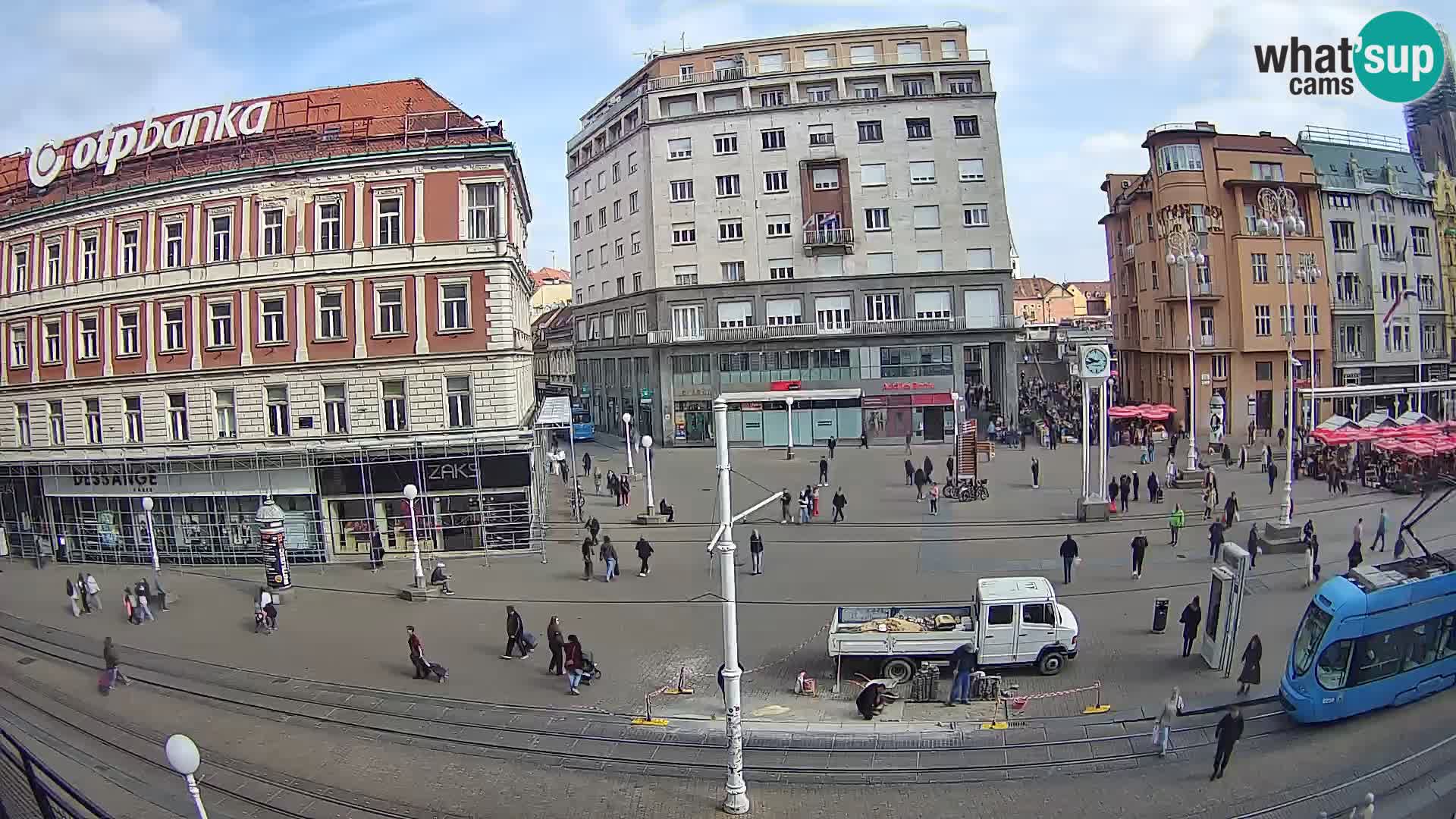 Live Cam Zagreb Ban Jelačić place | Croatie