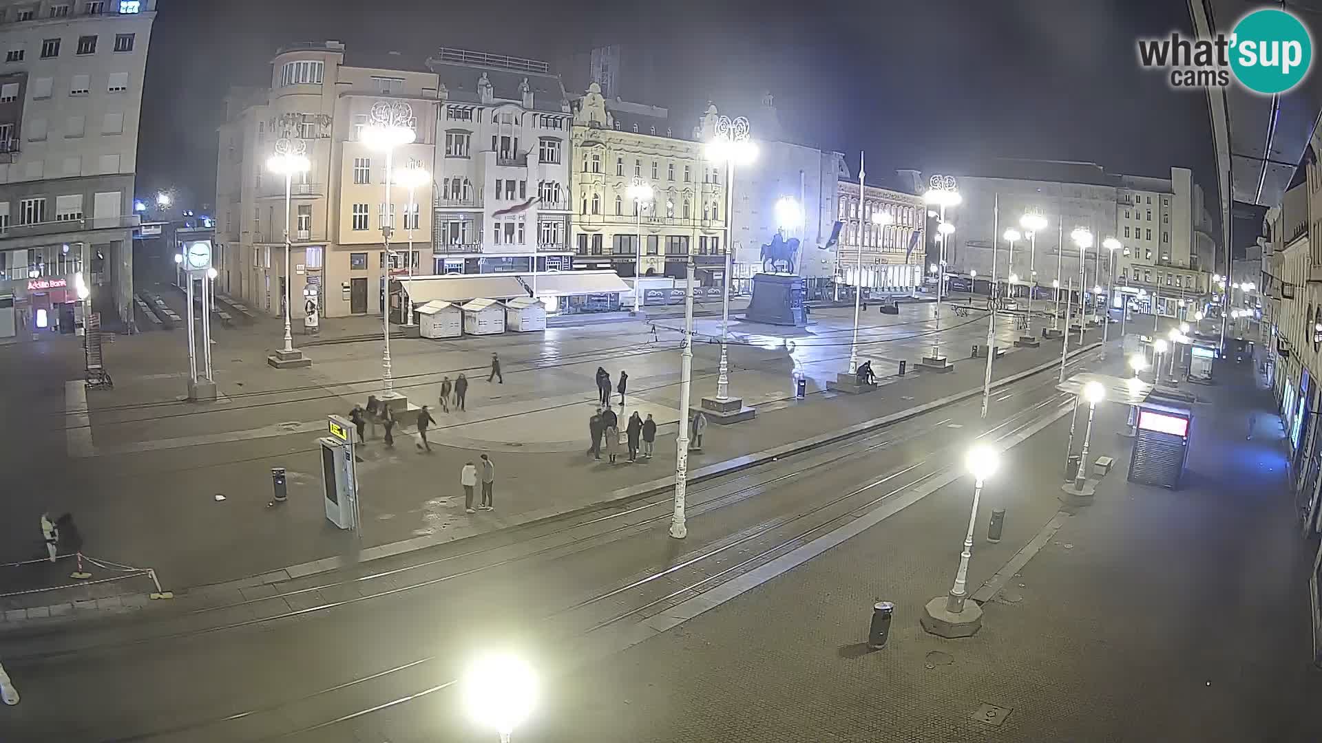 Zagreb webcam Ban Jelacica Platz | Kroatien