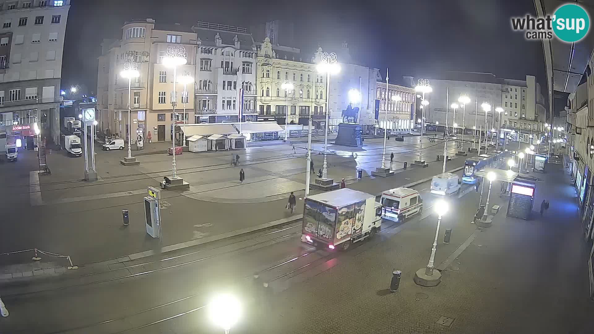 Zagreb webcam Ban Jelacica Platz | Kroatien