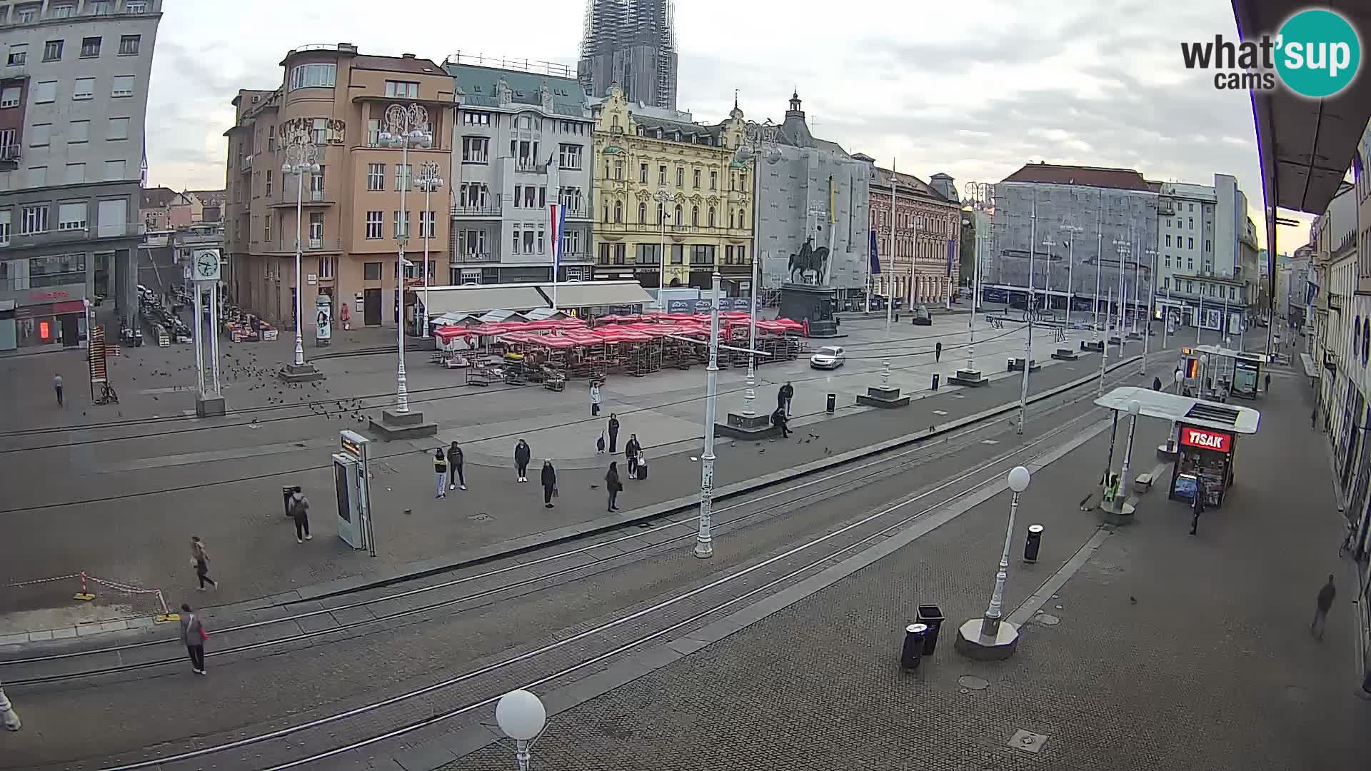 Webcam Zagabria Ban Jelacic piazza | Croazia