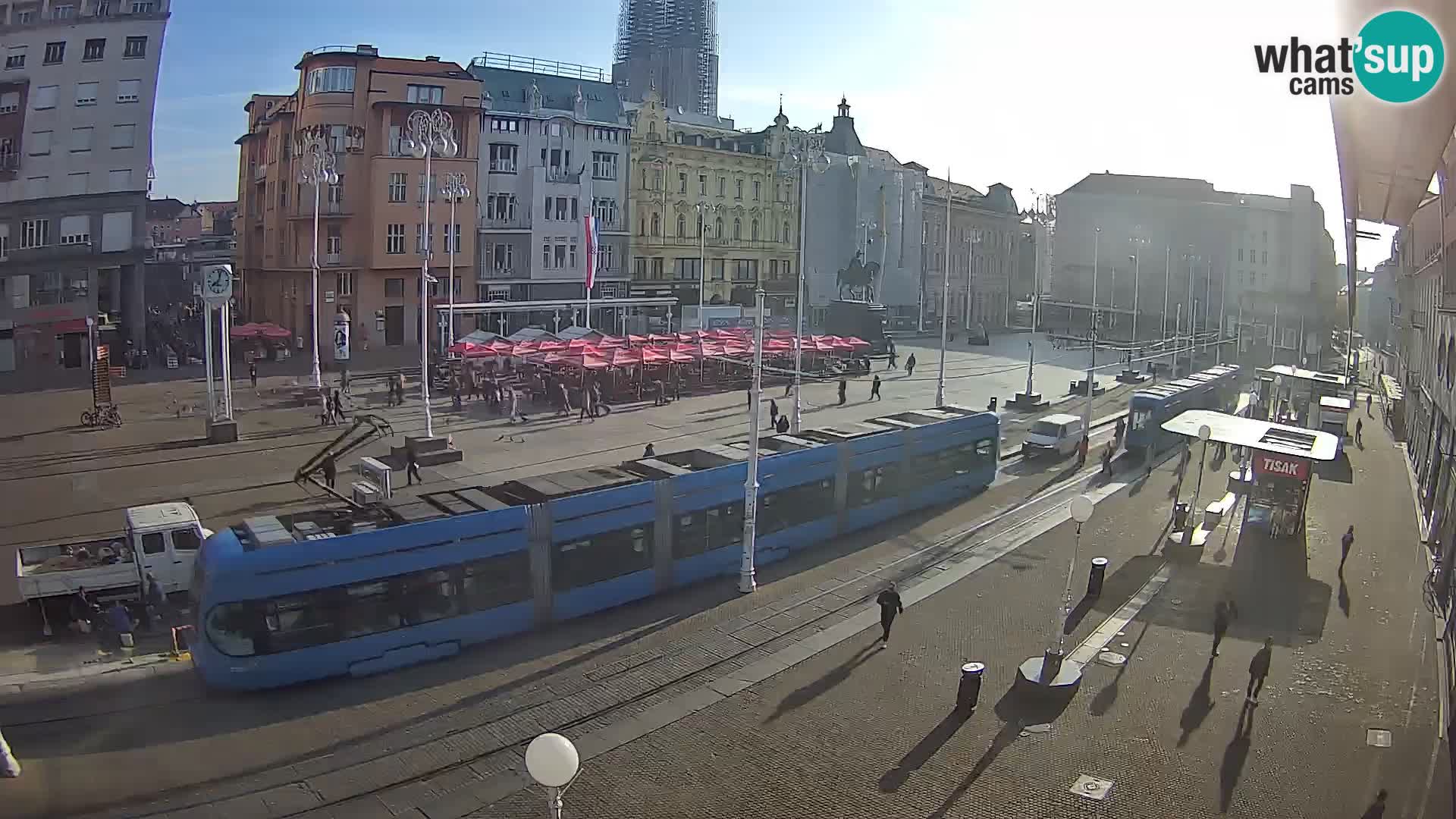 Zagreb live cam Bana Jelačića