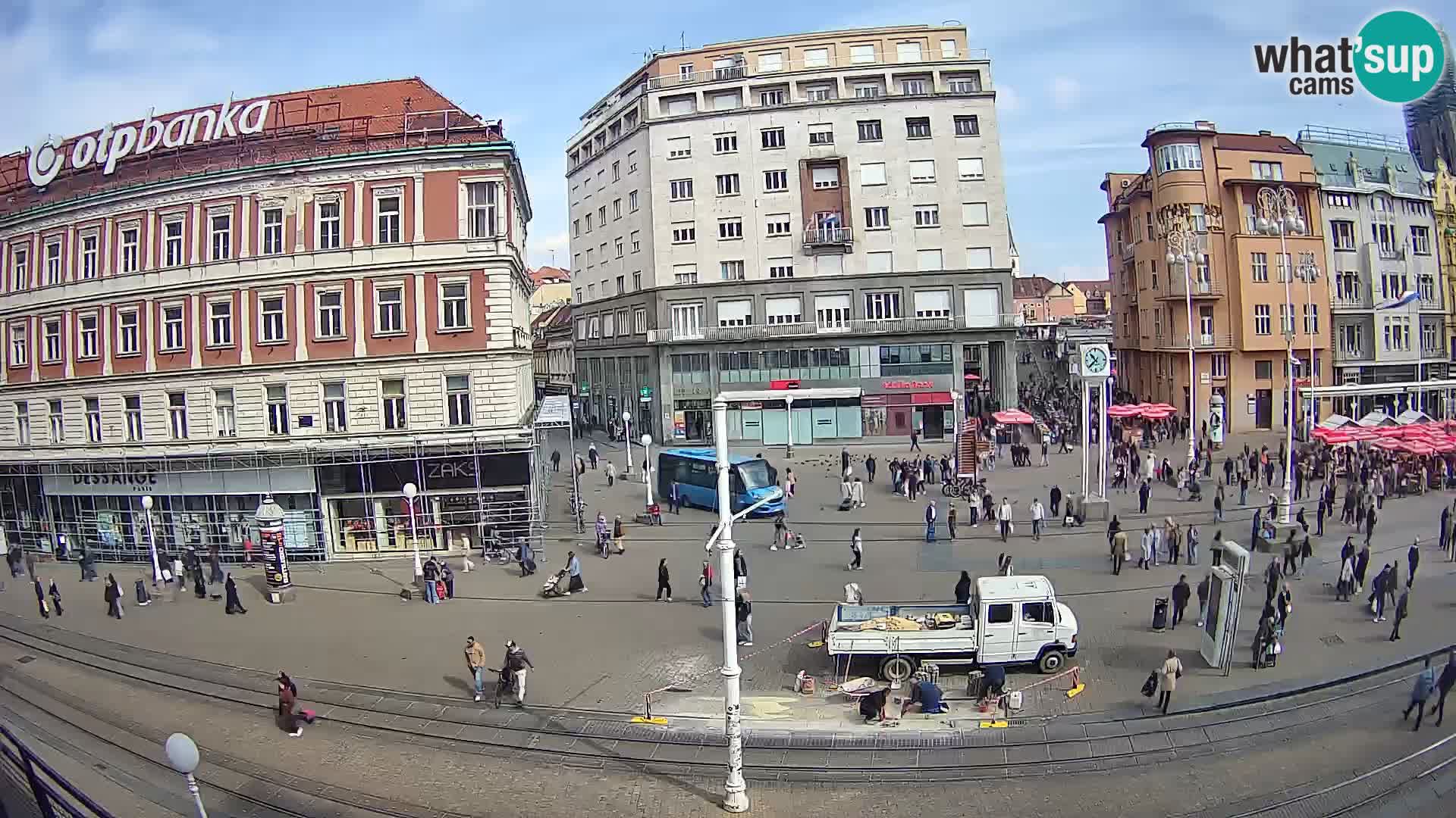 Live Cam Zagreb Ban Jelačić place | Croatie