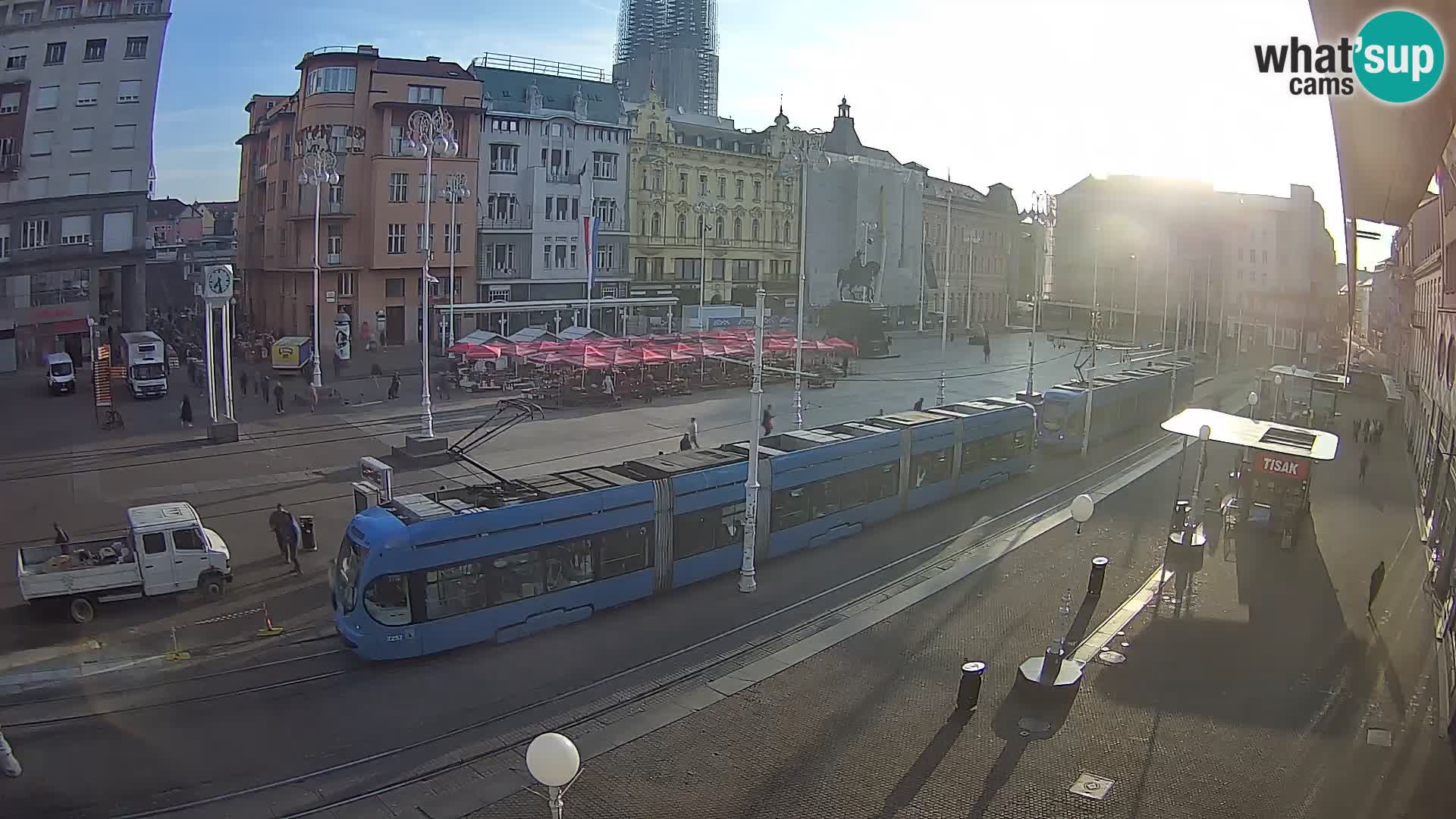 Zagreb webcam Ban Jelacica Platz | Kroatien