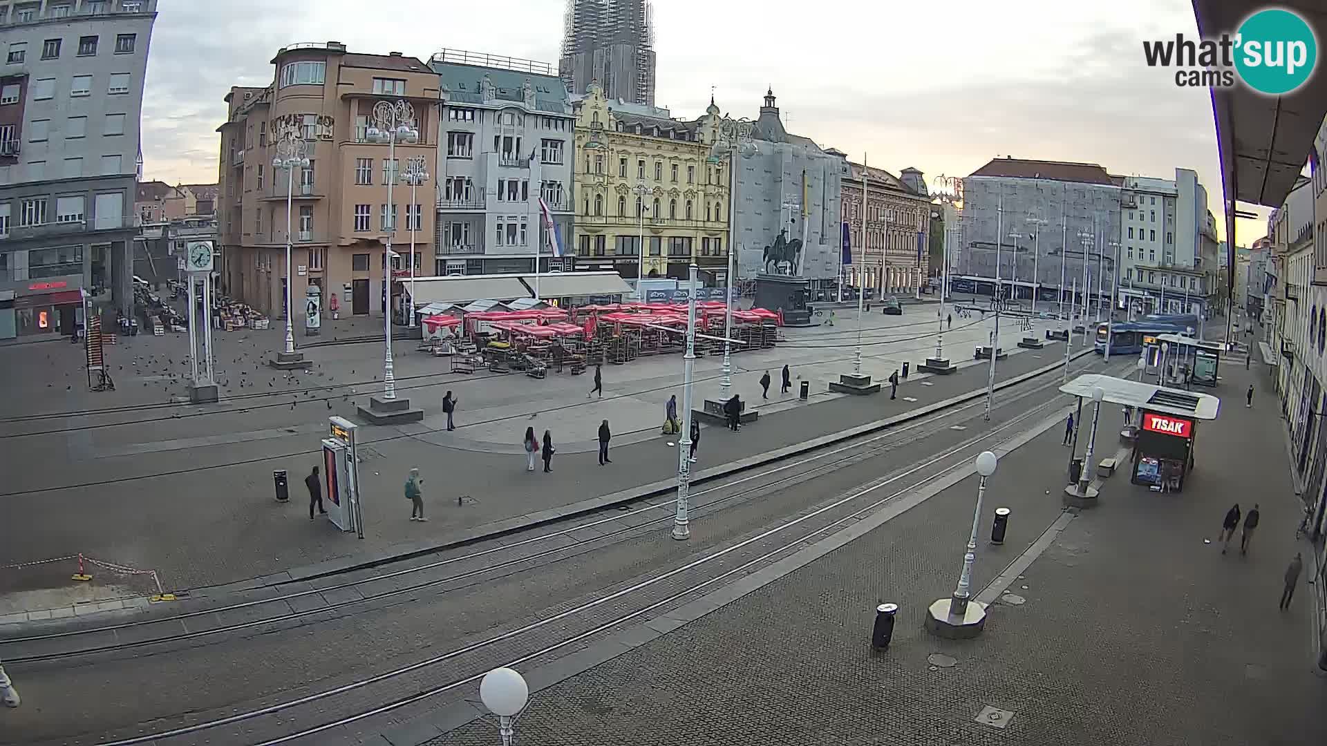 Live Cam Zagreb Ban Jelačić place | Croatie