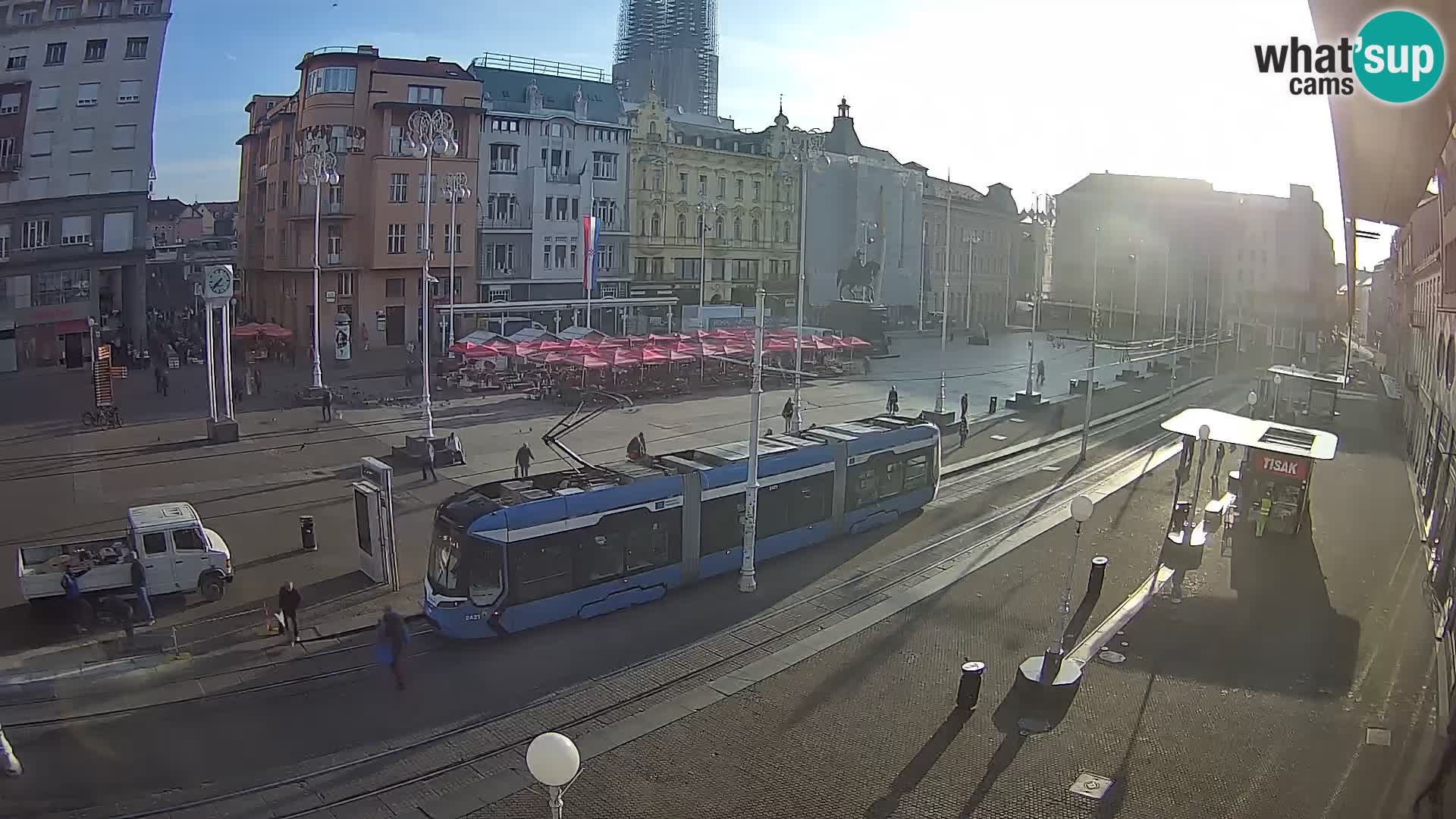 Webcam Zagreb Bana Jelačića square | Croatia