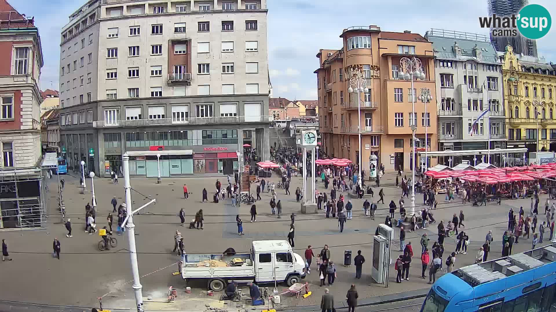 Live Cam Zagreb Ban Jelačić place | Croatie