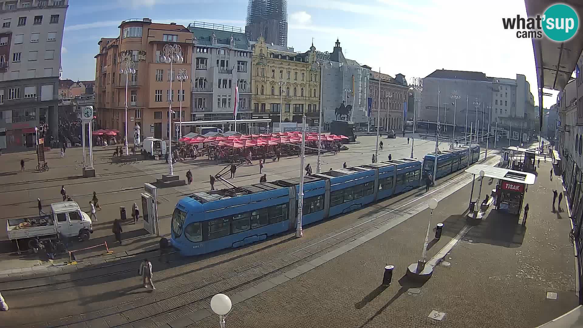 Zagreb live cam Bana Jelačića
