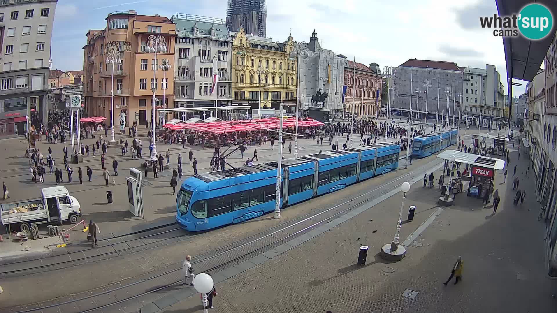 Zagreb live cam Bana Jelačića