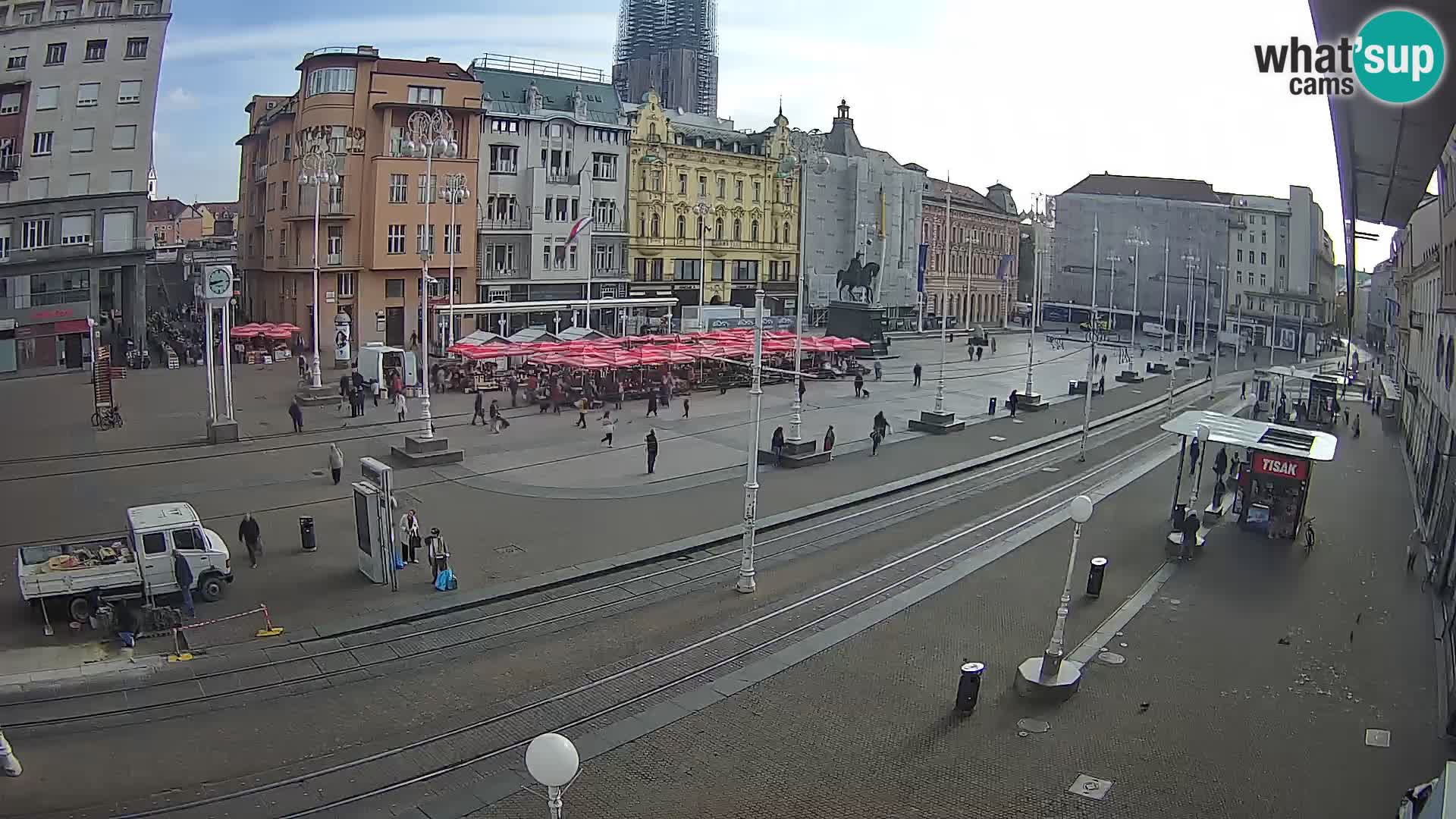 Spletna kamera Zagreb Ban Jelačić