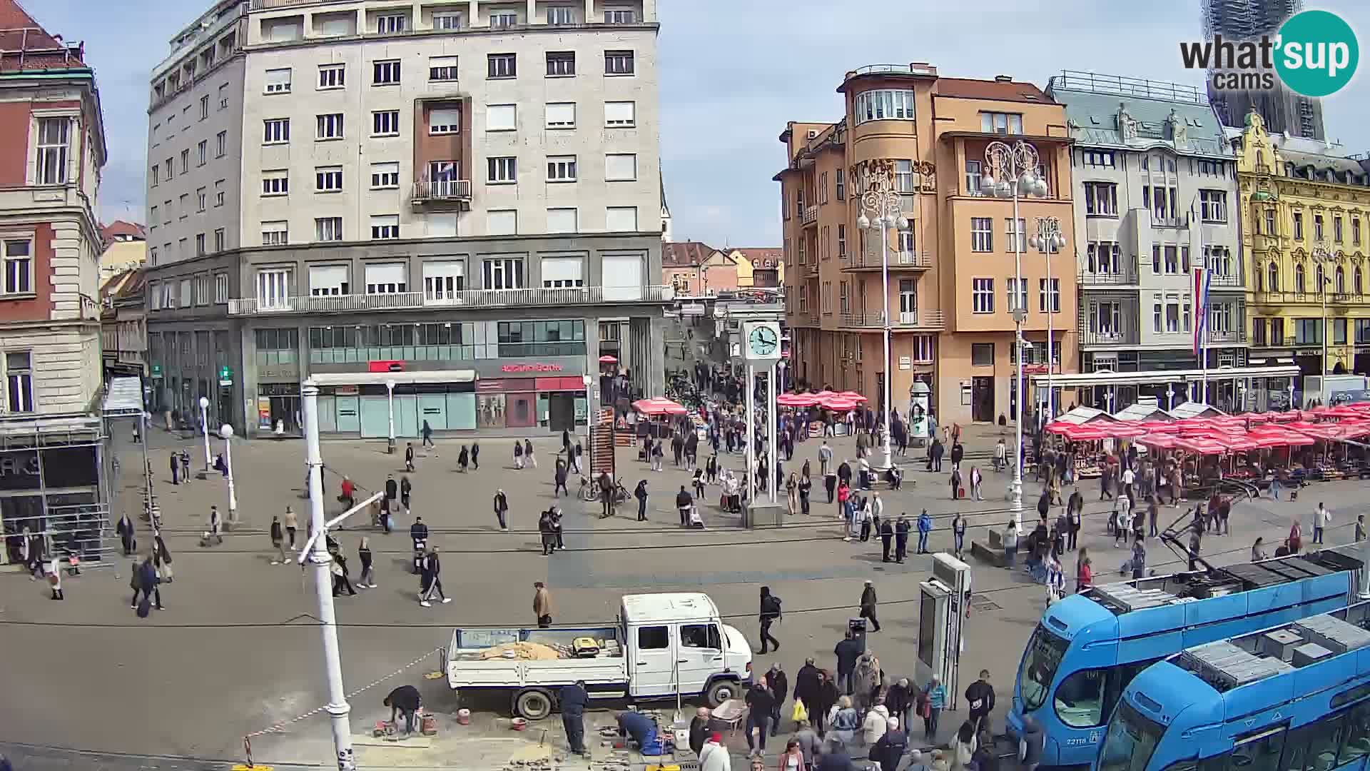 Spletna kamera Zagreb Ban Jelačić