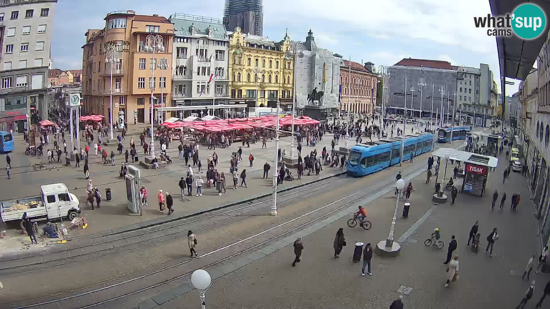Webcam Zagabria Ban Jelacic piazza | Croazia