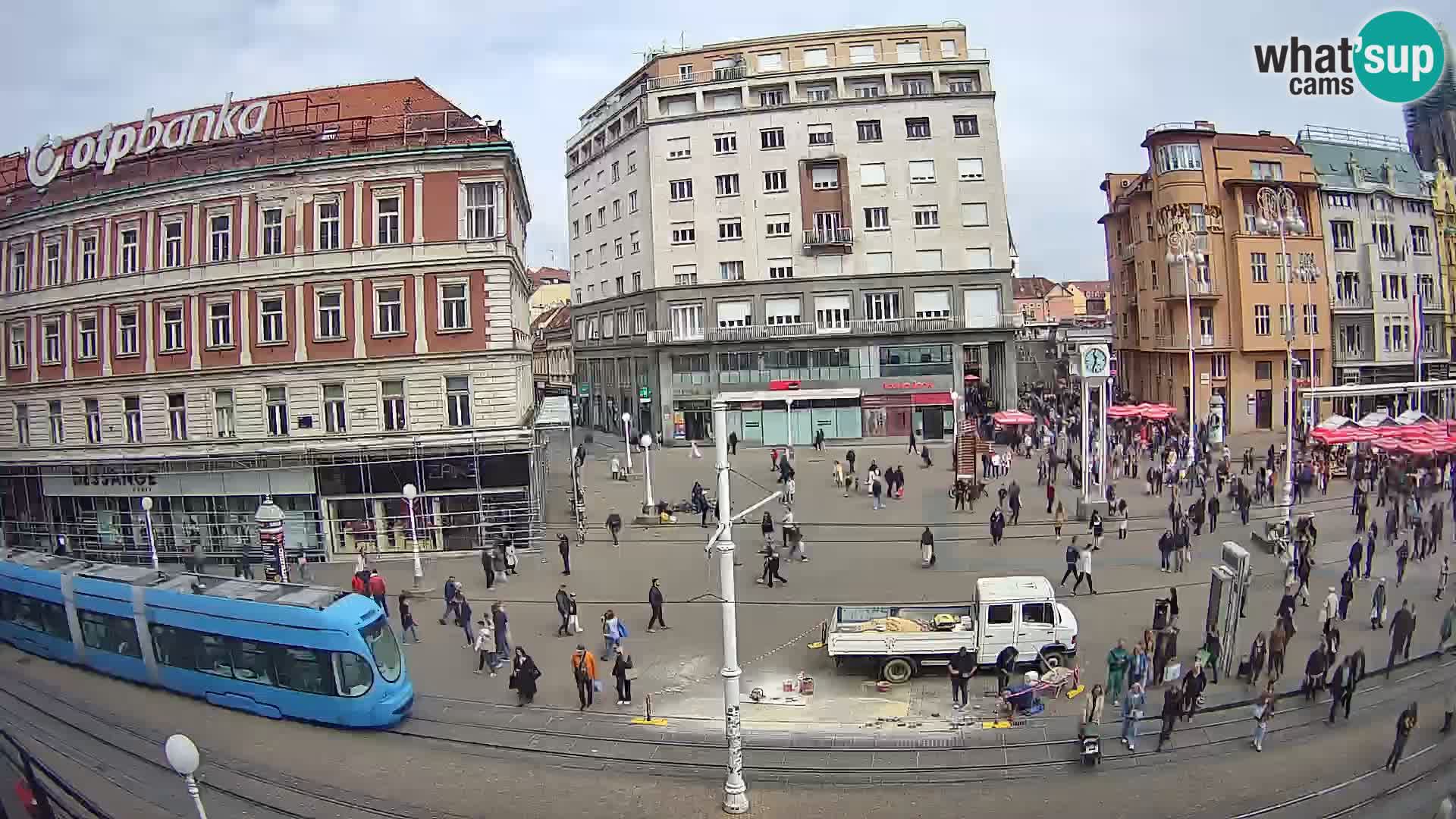 Live Cam Zagreb Ban Jelačić place | Croatie