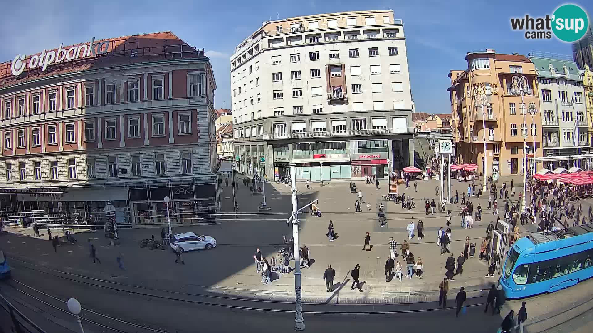 Zagreb webcam Ban Jelacica Platz | Kroatien