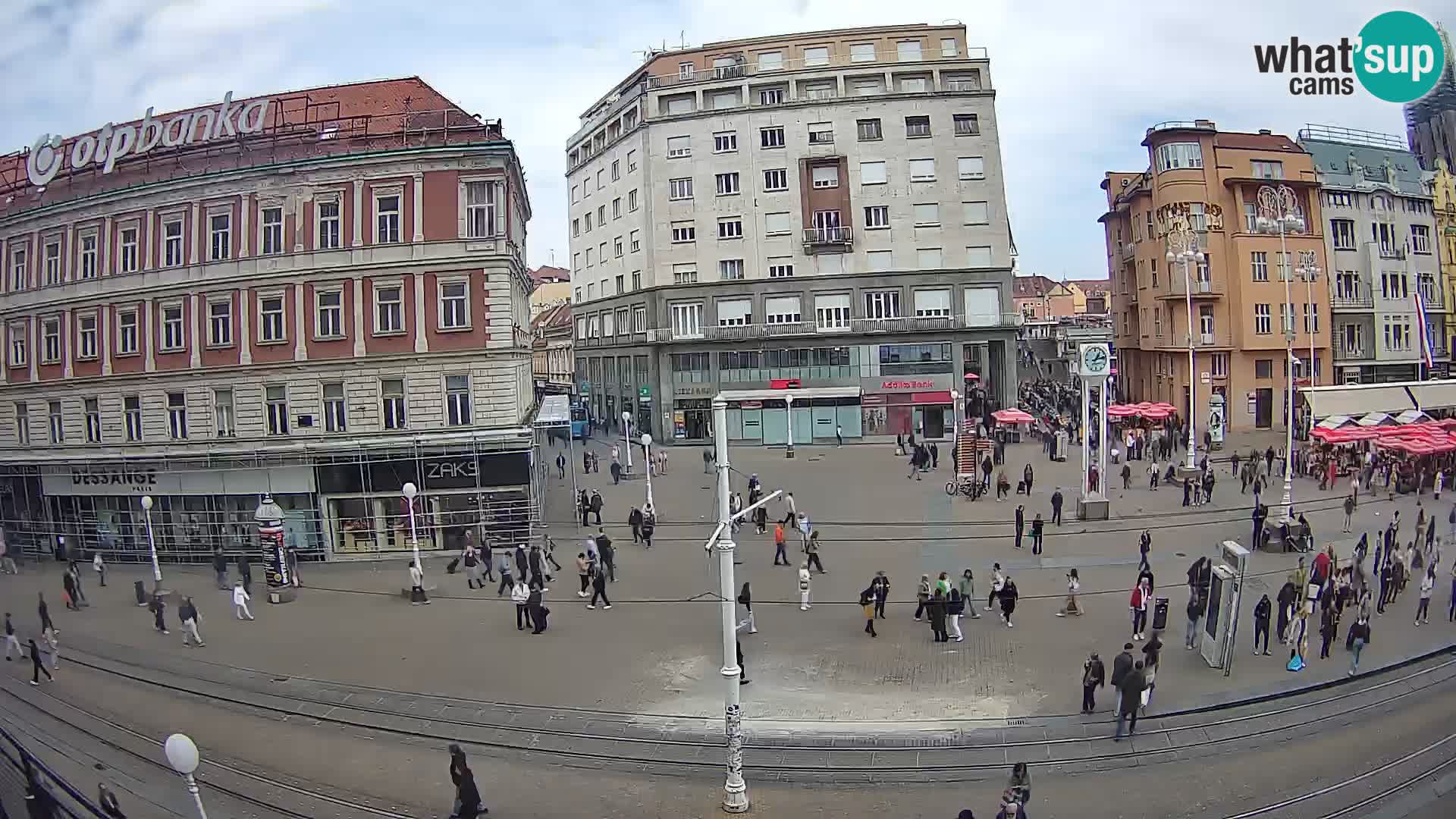 Webcam Zagreb Bana Jelačića square | Croatia