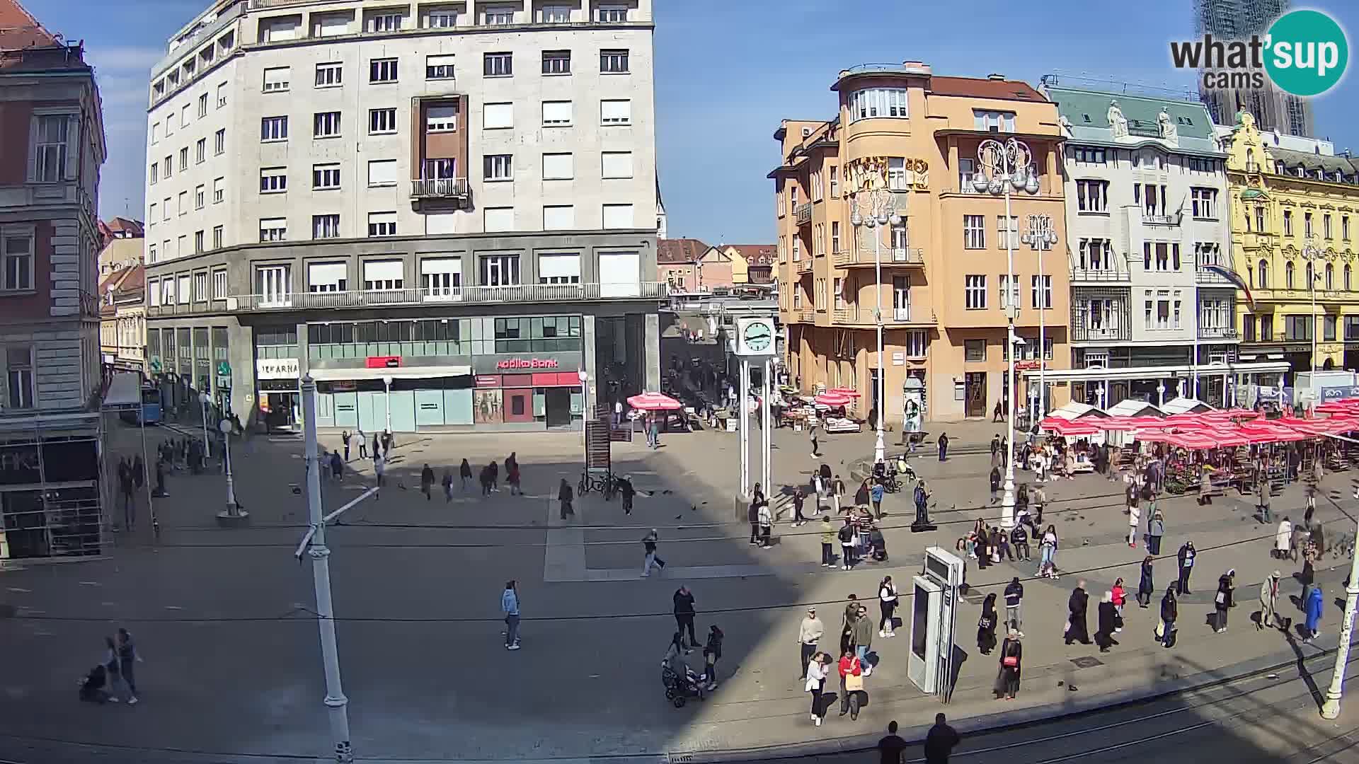 Webcam Zagabria Ban Jelacic piazza | Croazia