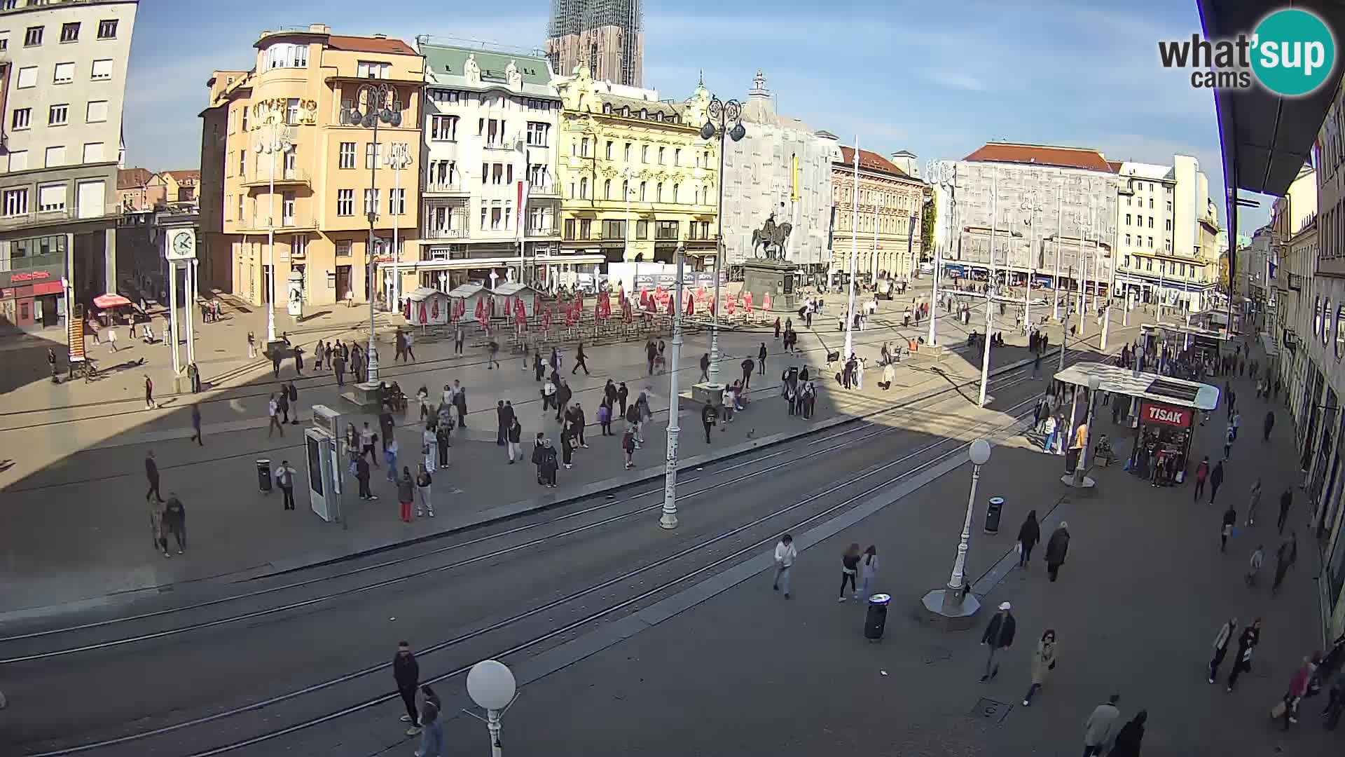 Live Cam Zagreb Ban Jelačić place | Croatie