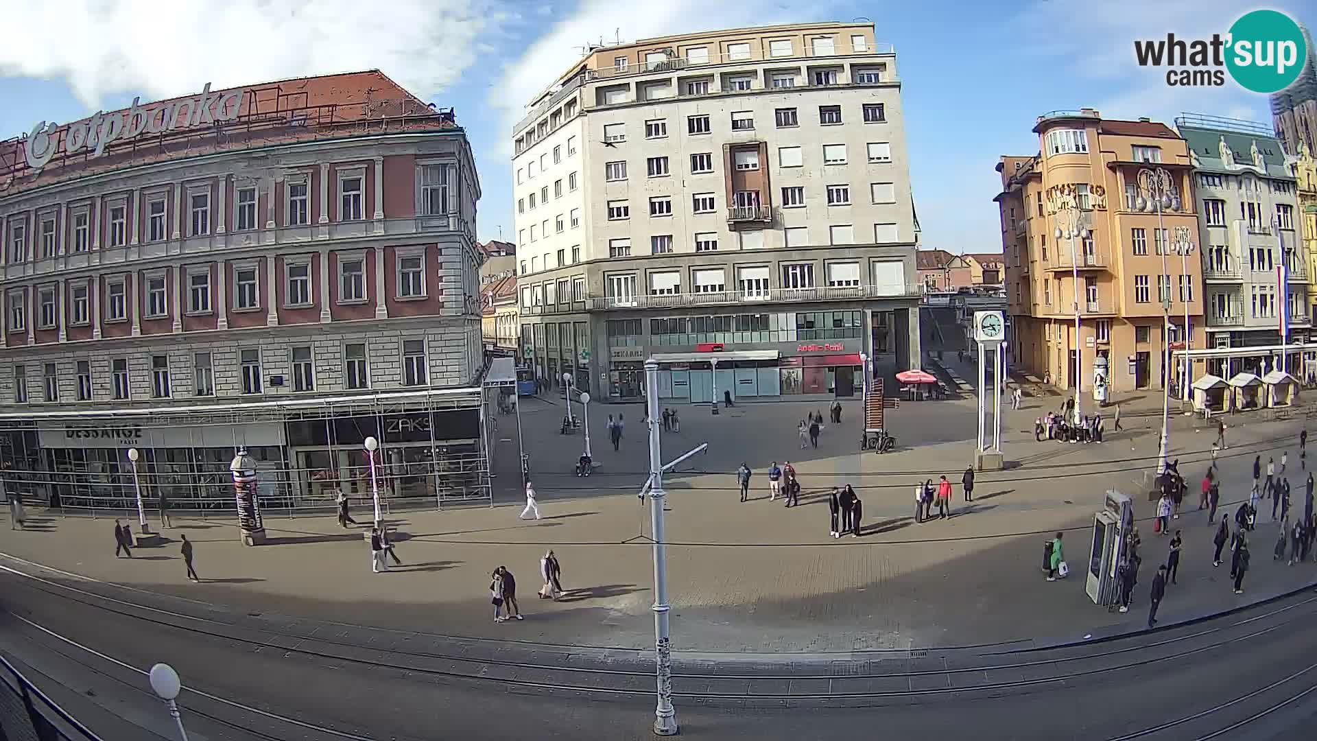 Webcam Zagreb Bana Jelačića square | Croatia