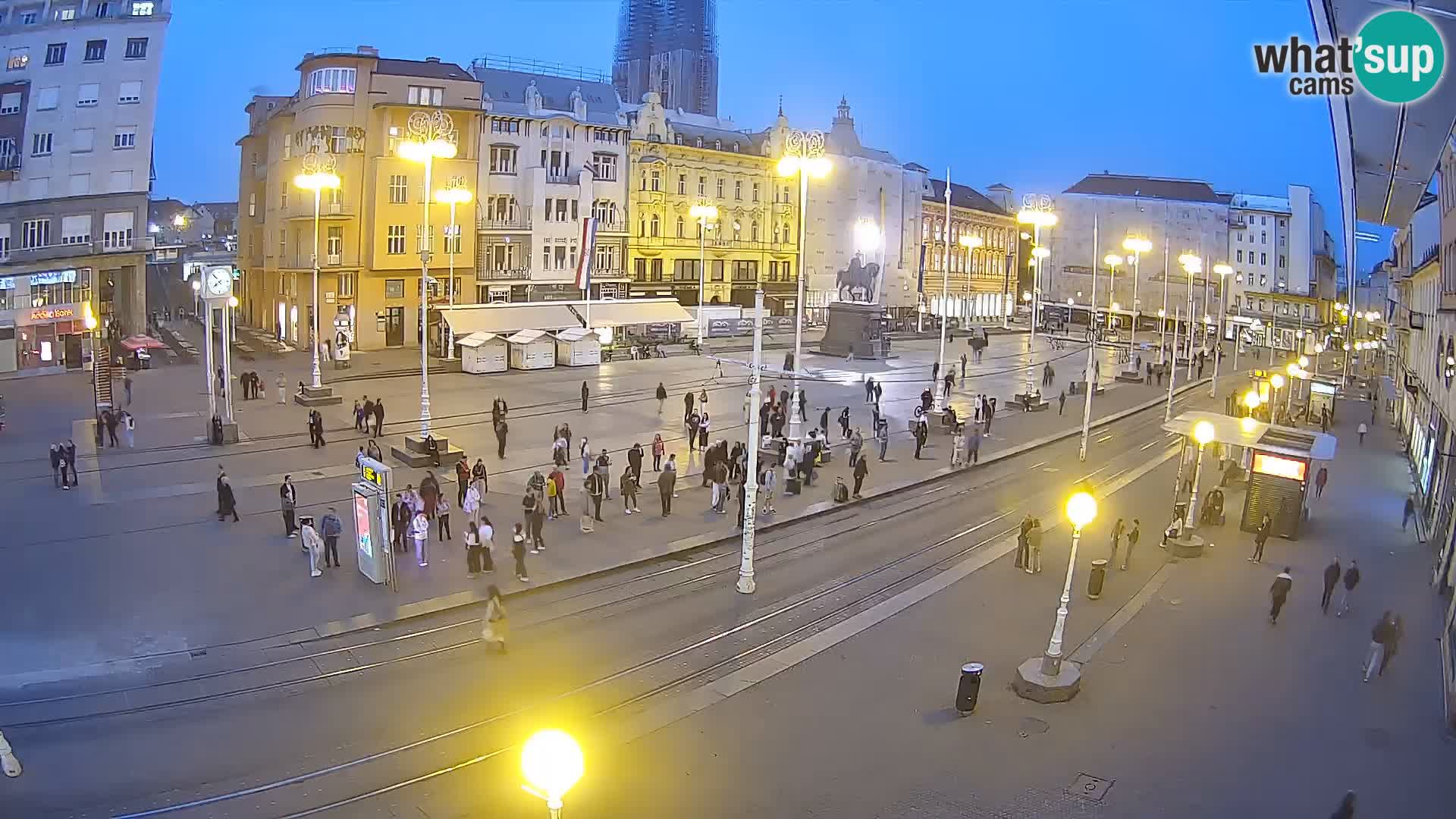 Webcam Zagreb Bana Jelačića square | Croatia