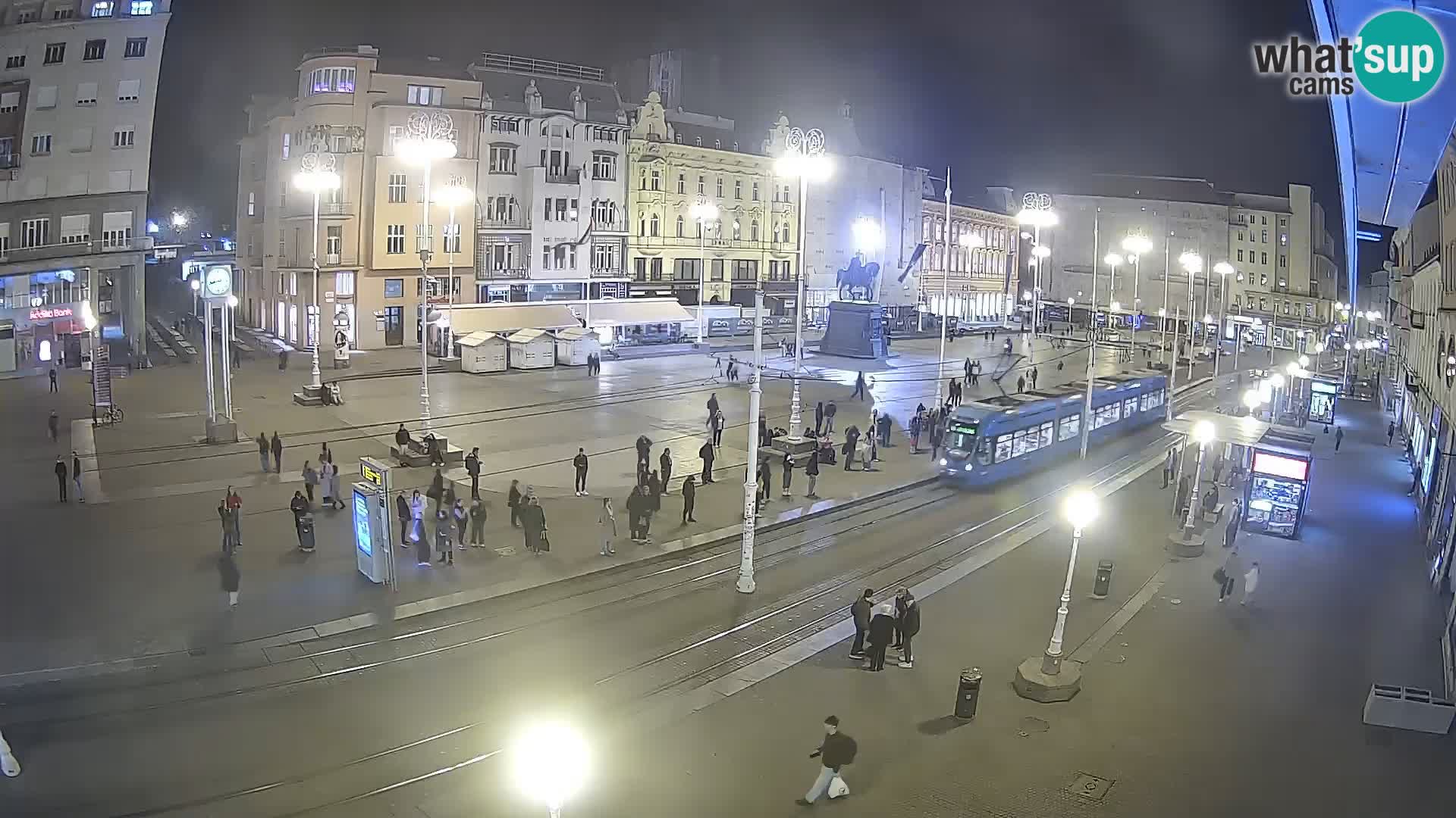 Zagreb webcam Ban Jelacica Platz | Kroatien