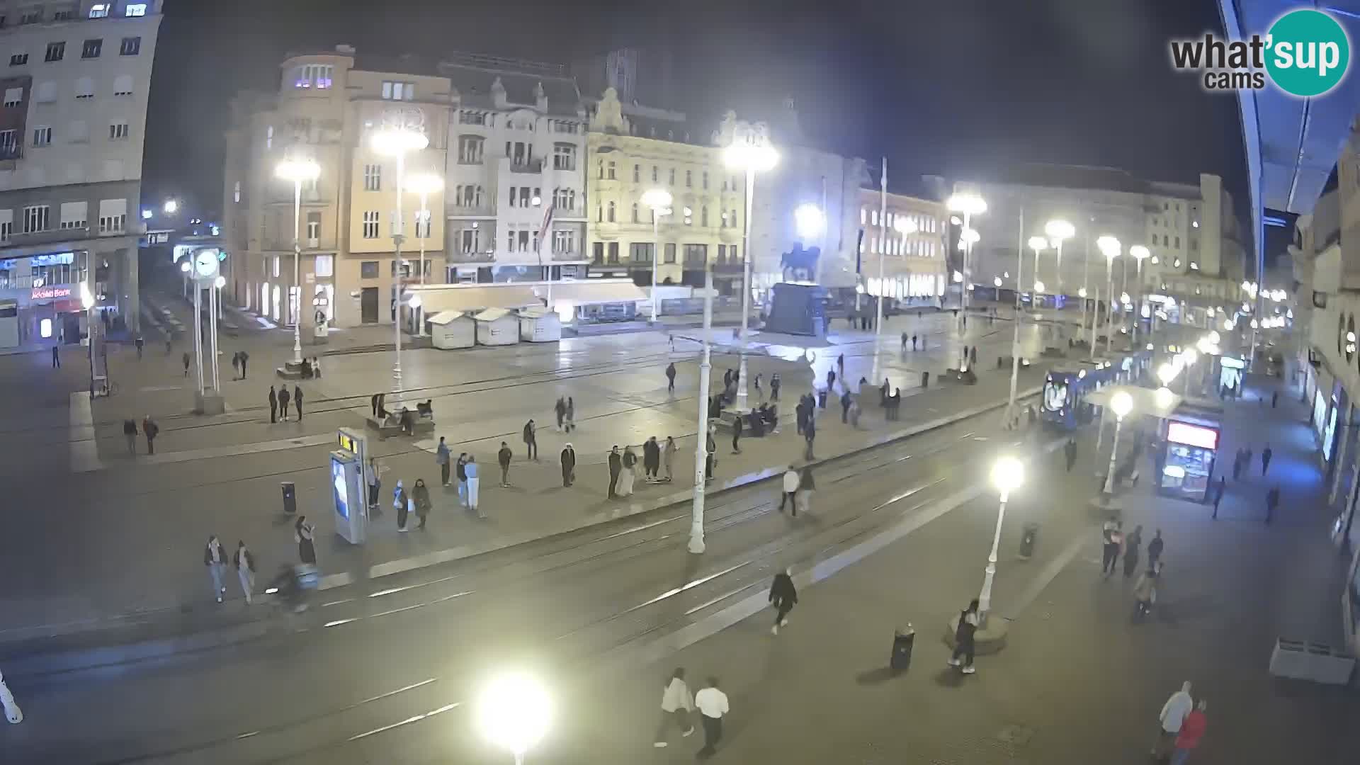 Zagreb webcam Ban Jelacica Platz | Kroatien