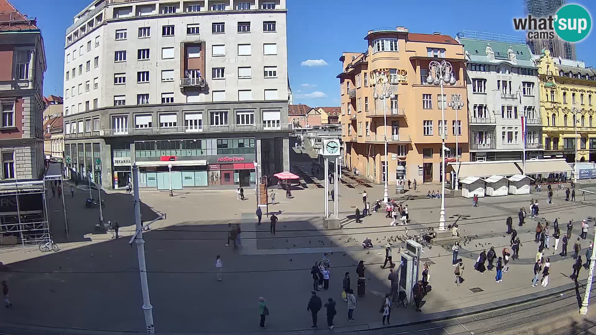 Live Cam Zagreb Ban Jelačić place | Croatie